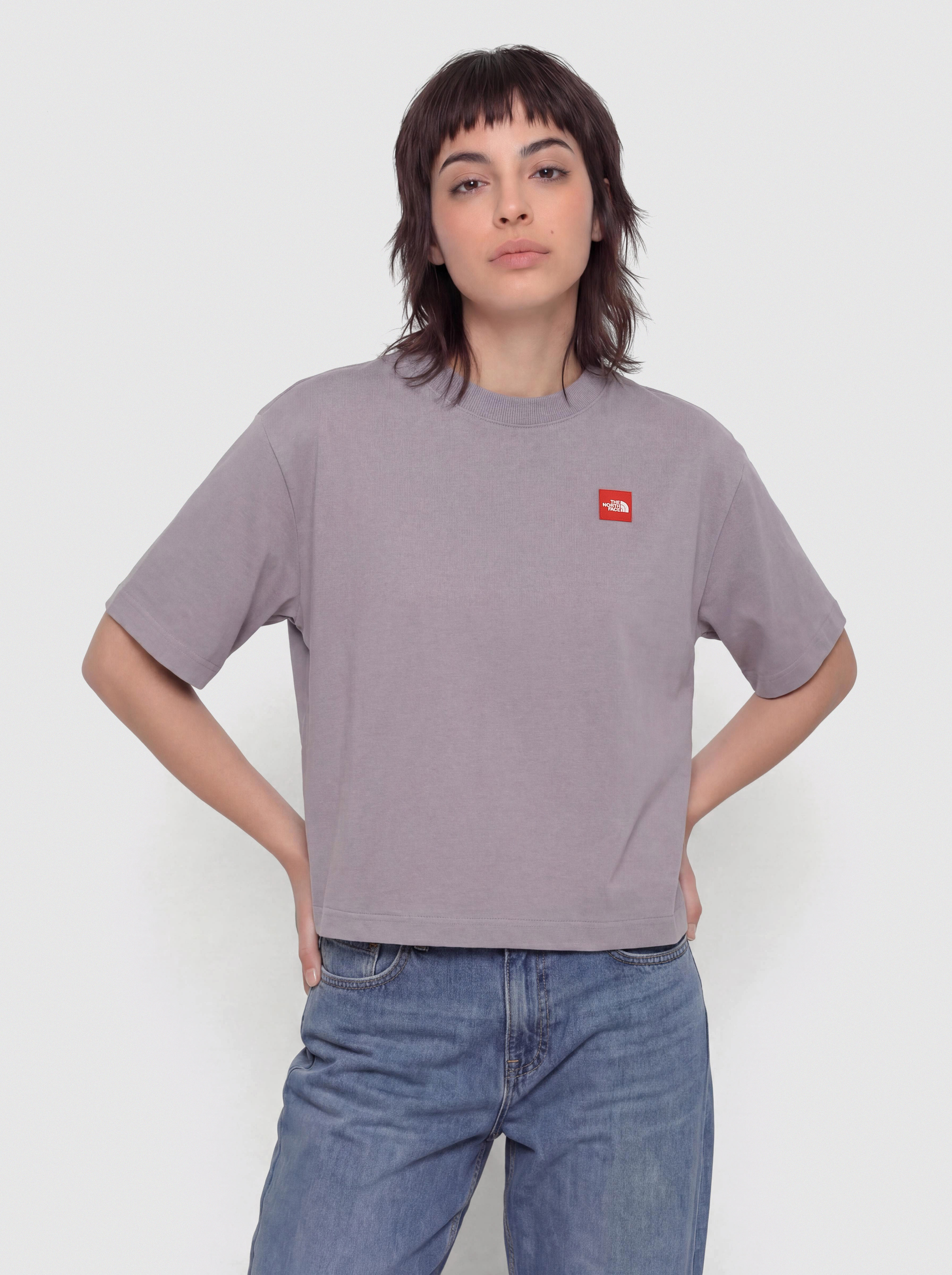 Tričko The North Face Tnf Red Box Boxy Wmn (transcendent gr)