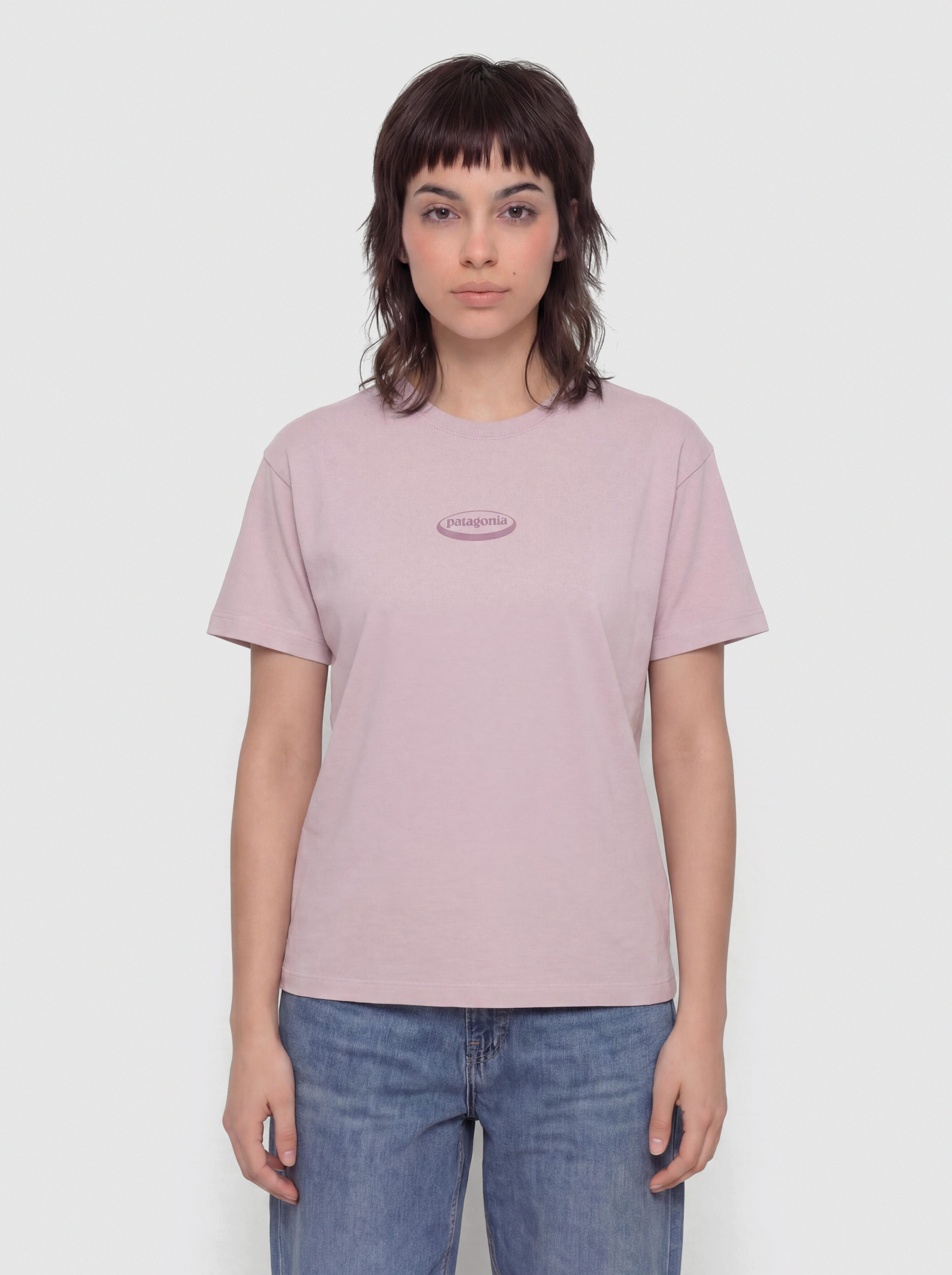 Triu010dko Patagonia 95 Oval Logo Oversized Wmn (quiet violet)
