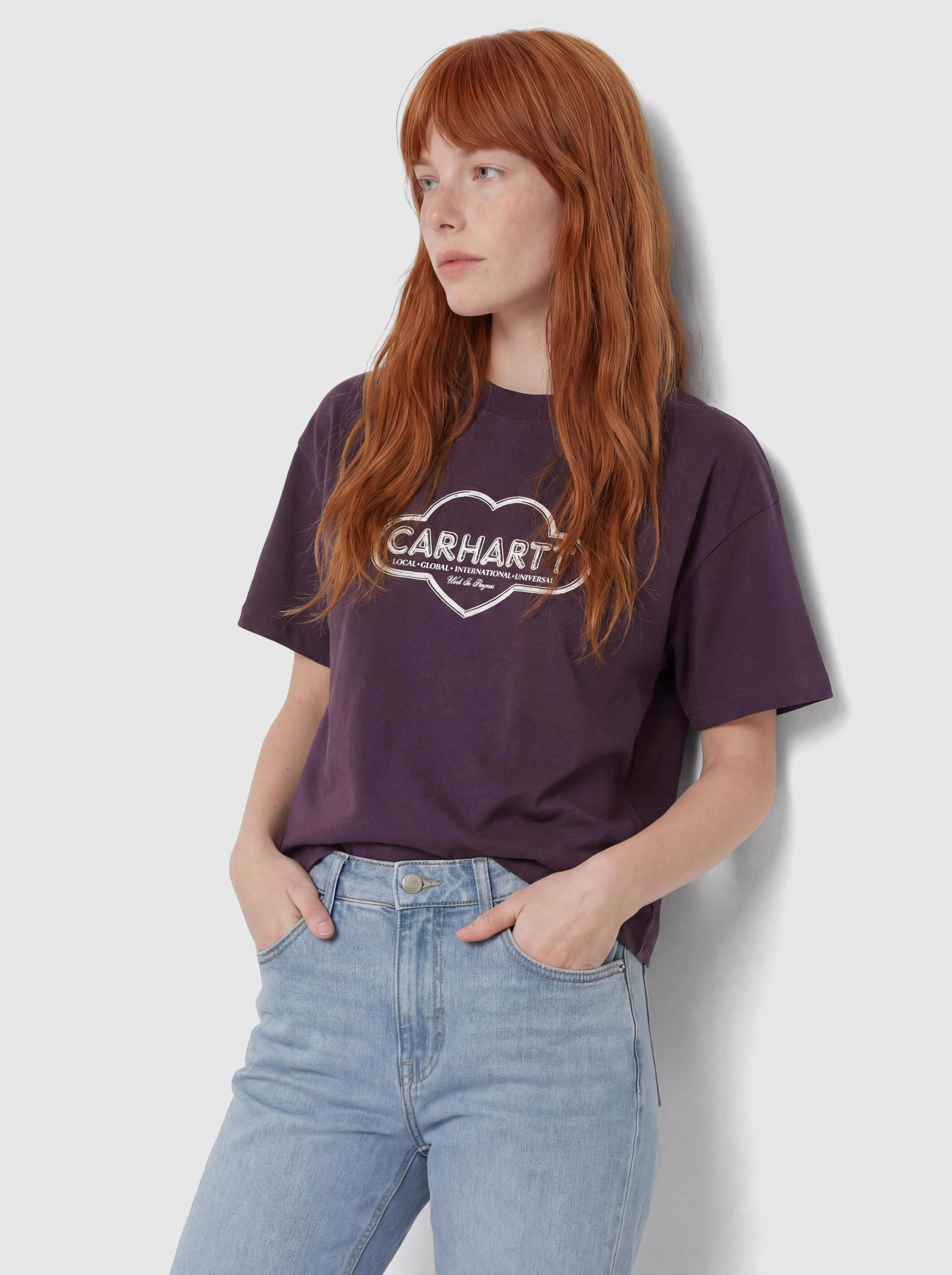 Tričko Carhartt WIP Cloud Heart Wmn (cozy purple)