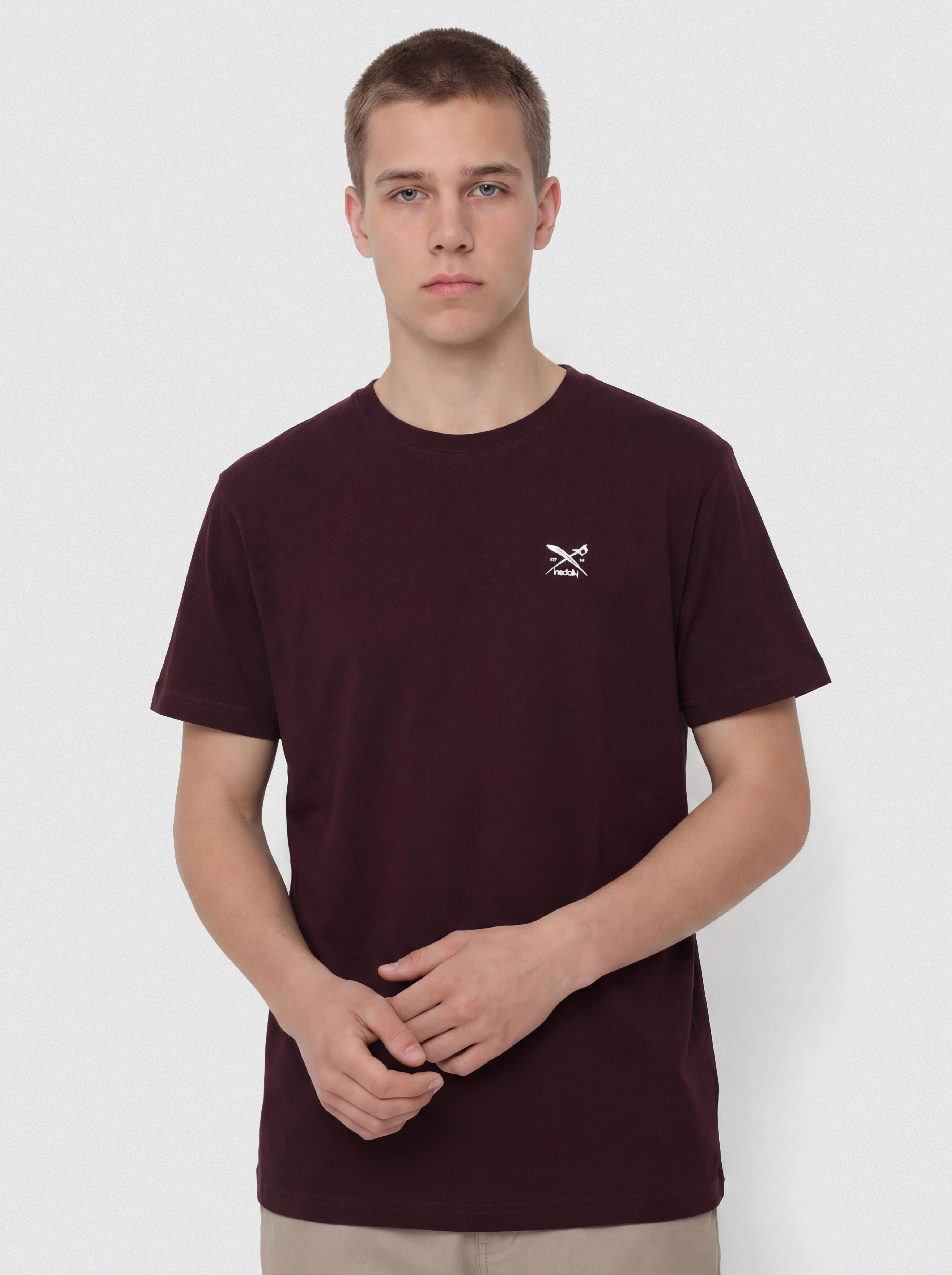 Tričko Iriedaily Chestflag (aubergine)