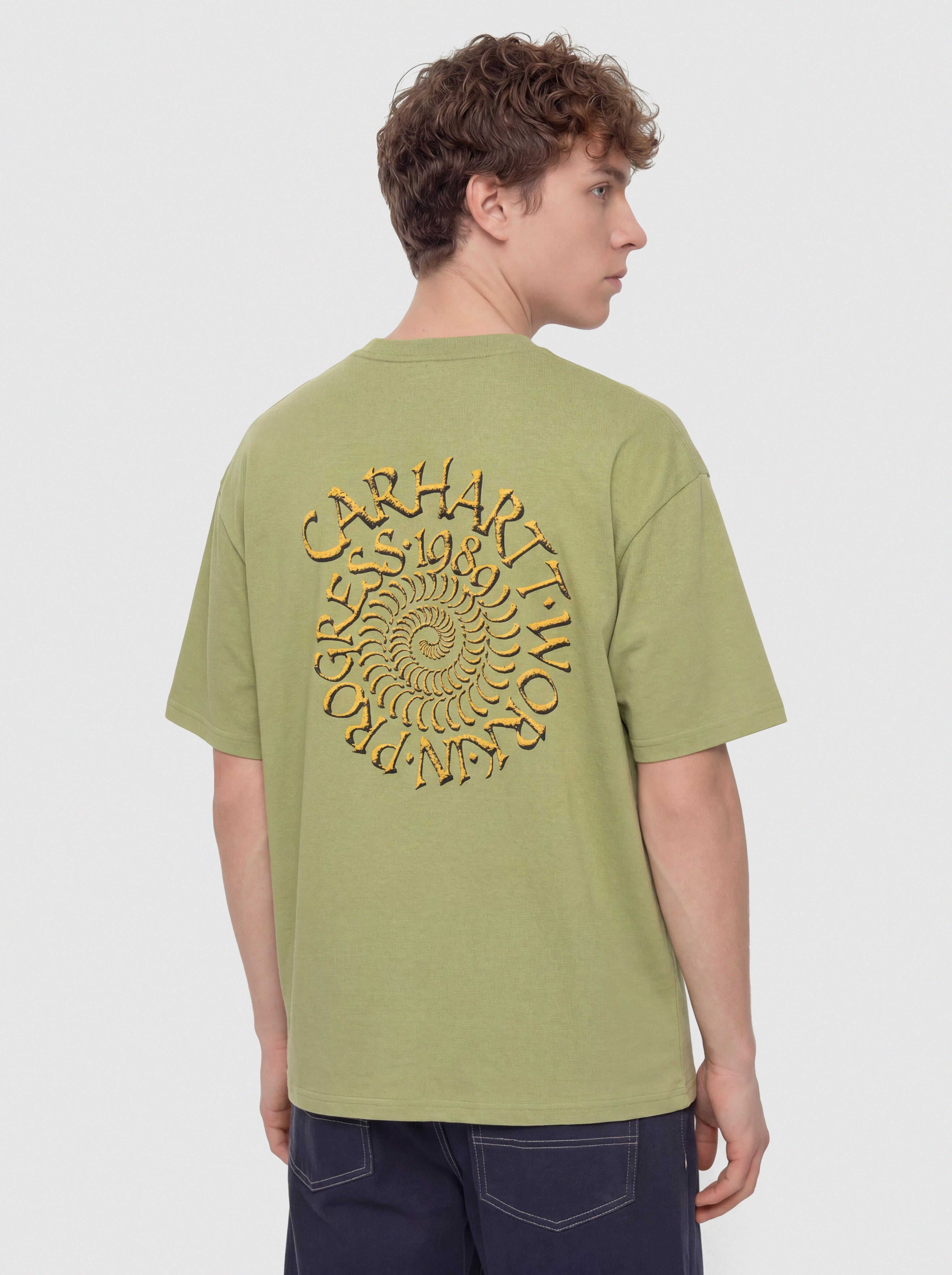 Tričko Carhartt WIP Spirals (gentle green)