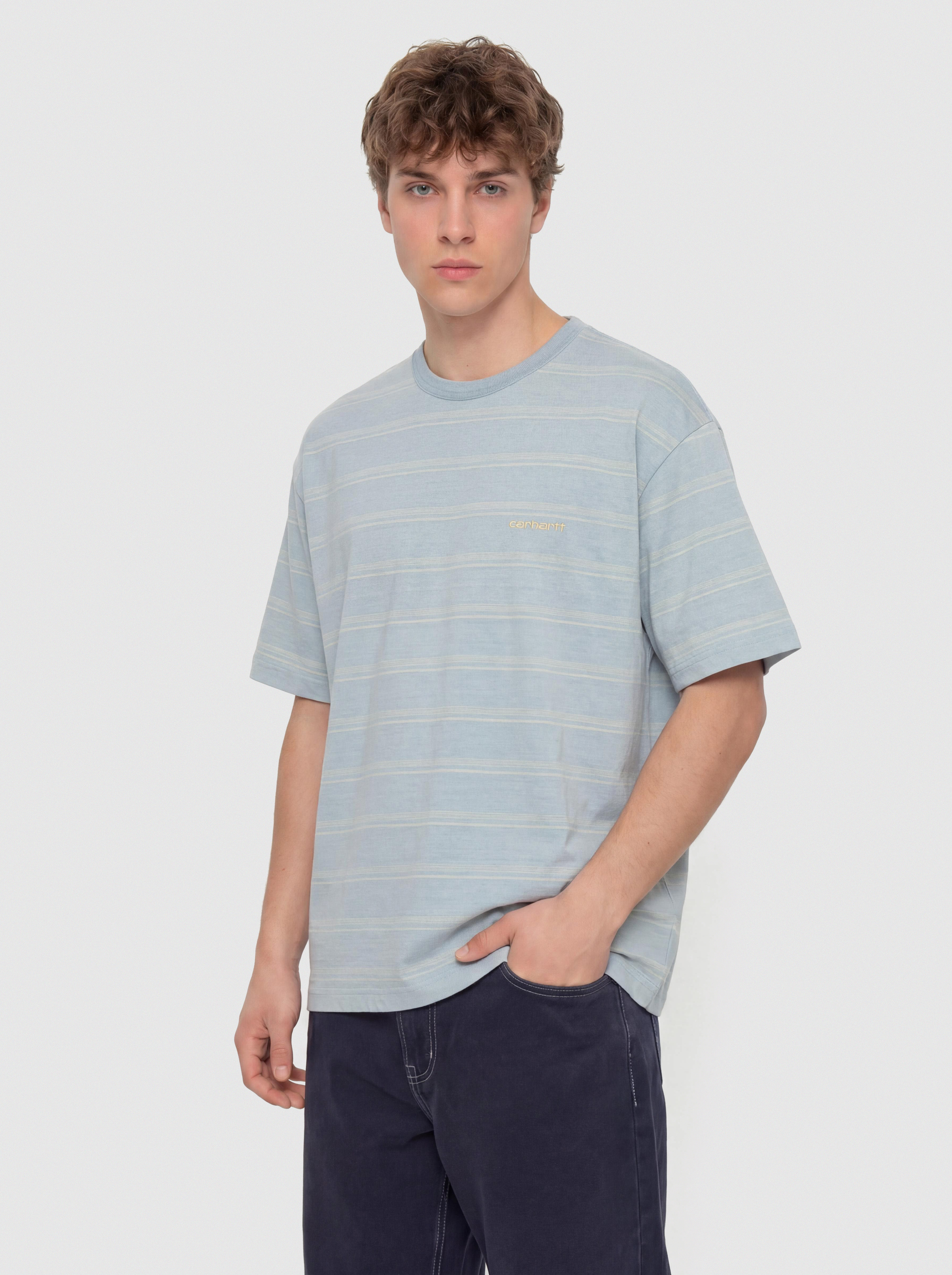 Tričko Carhartt WIP Matti (matti stripe/icaria/sphene)