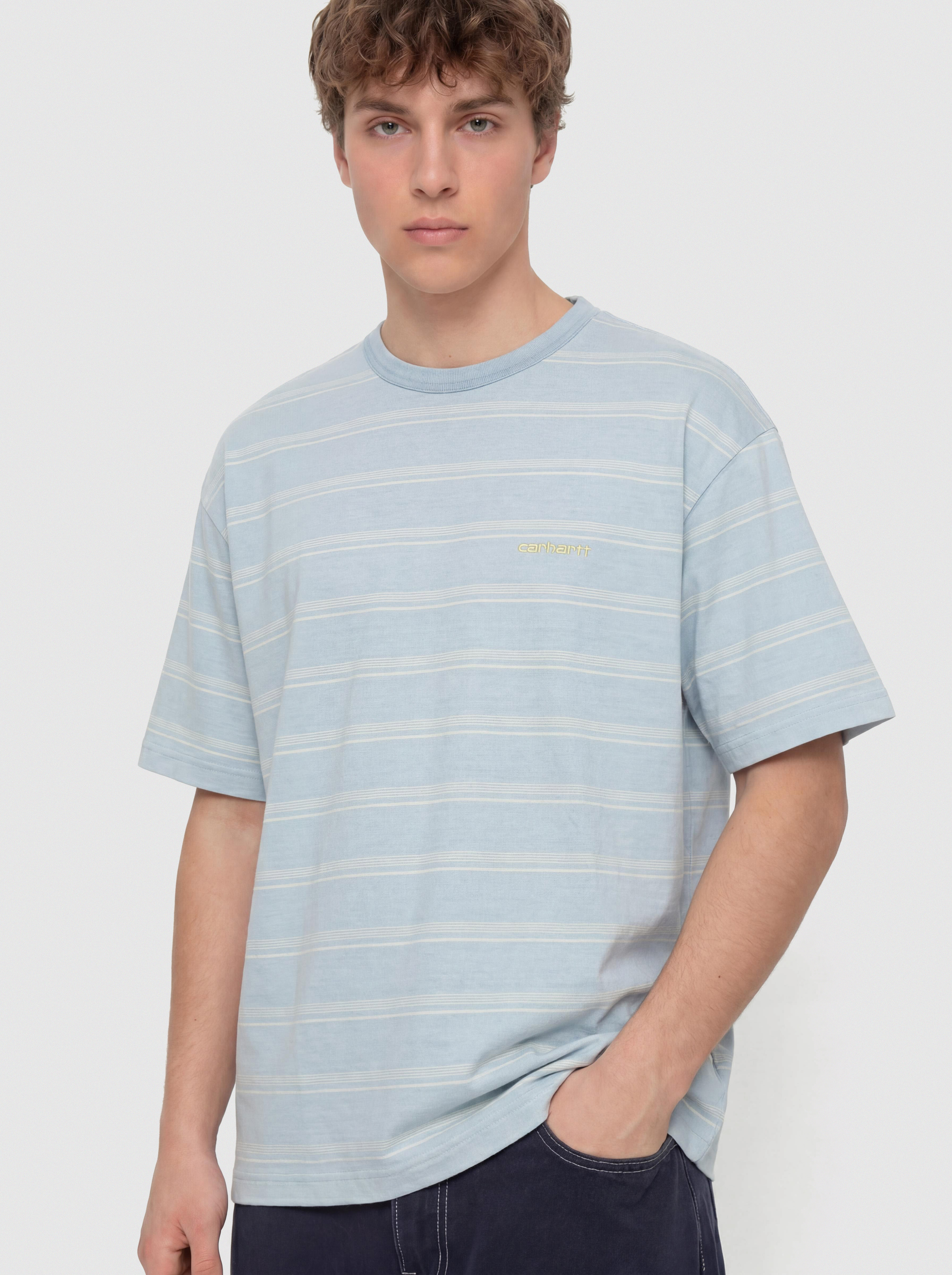 Tričko Carhartt WIP Matti (matti stripe/icaria/sphene)