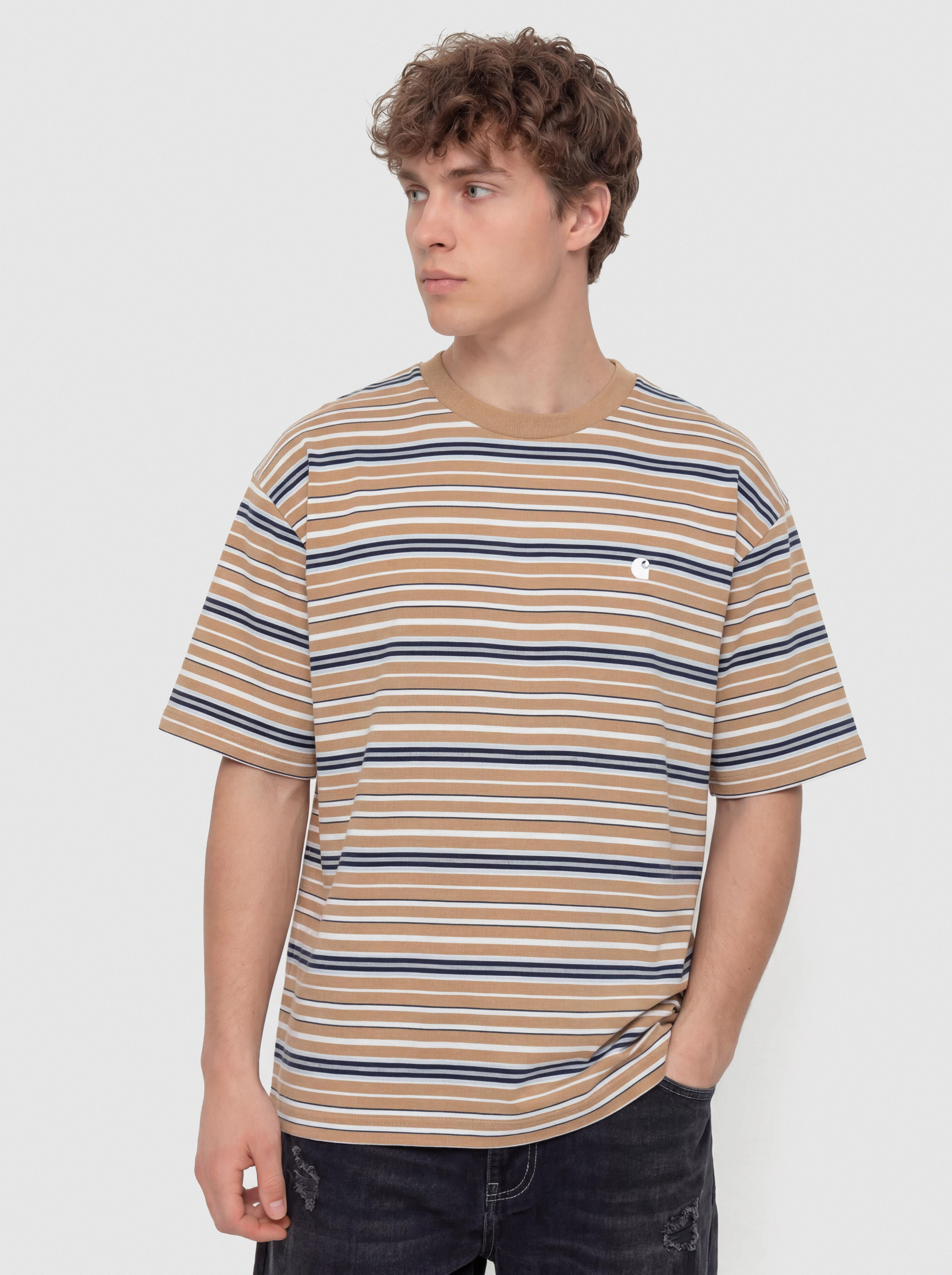 Tričko Carhartt WIP Zane (zane stripe/peanut)
