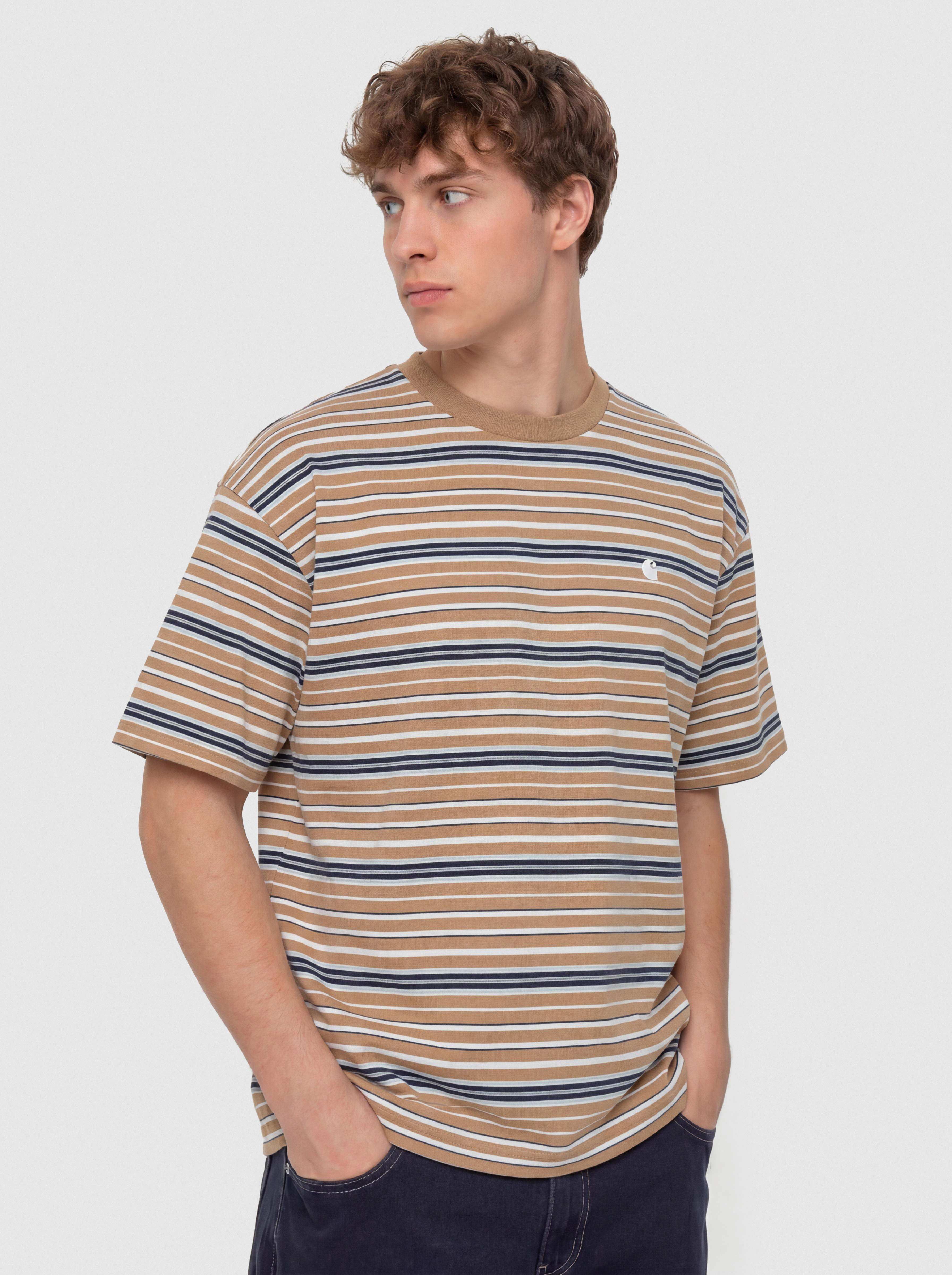 Tričko Carhartt WIP Zane (zane stripe/peanut)