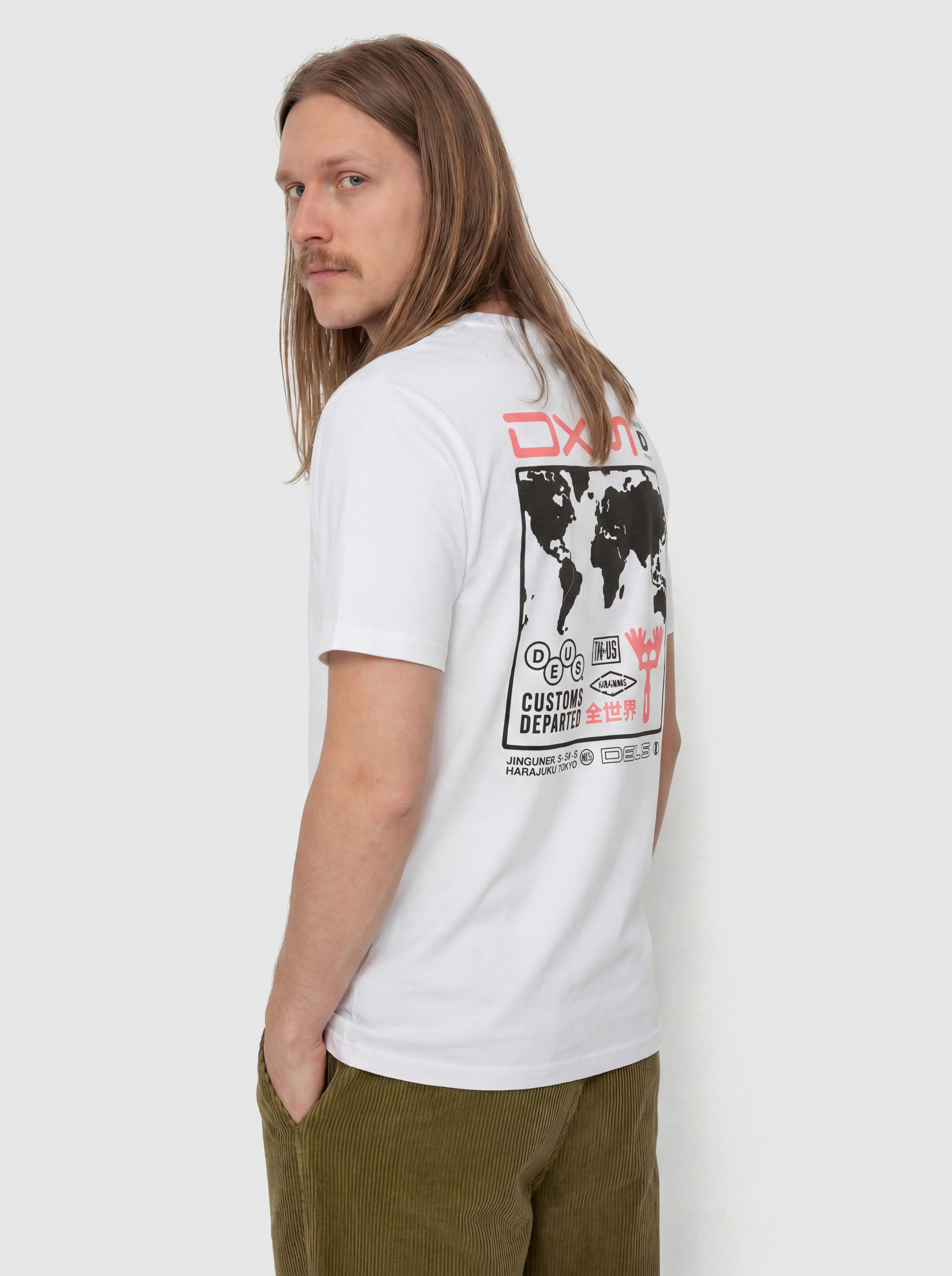 Tričko Deus Ex Machina Departed (vintage white)