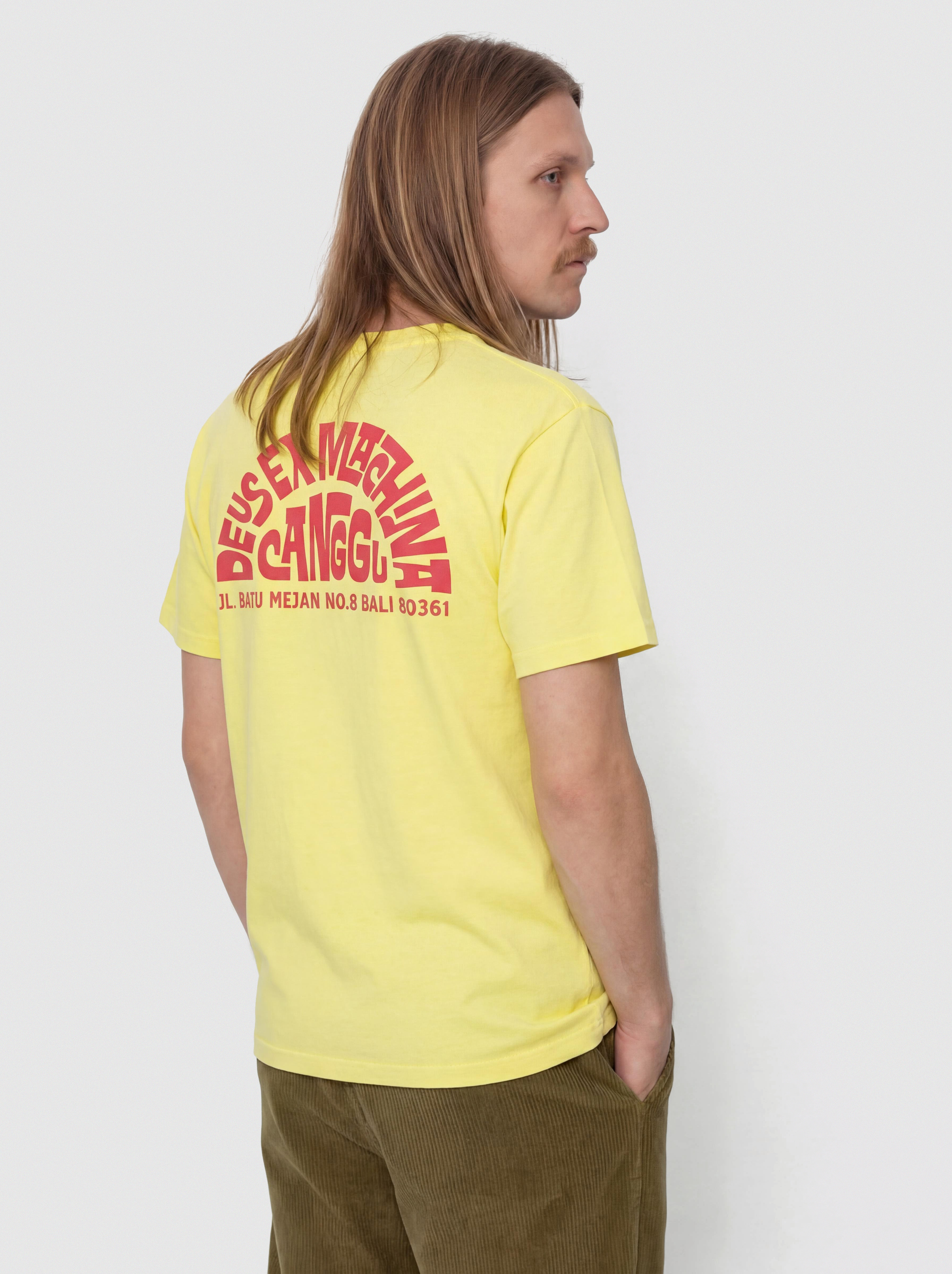 Tričko Deus Ex Machina Canggu Address (canary yellow)