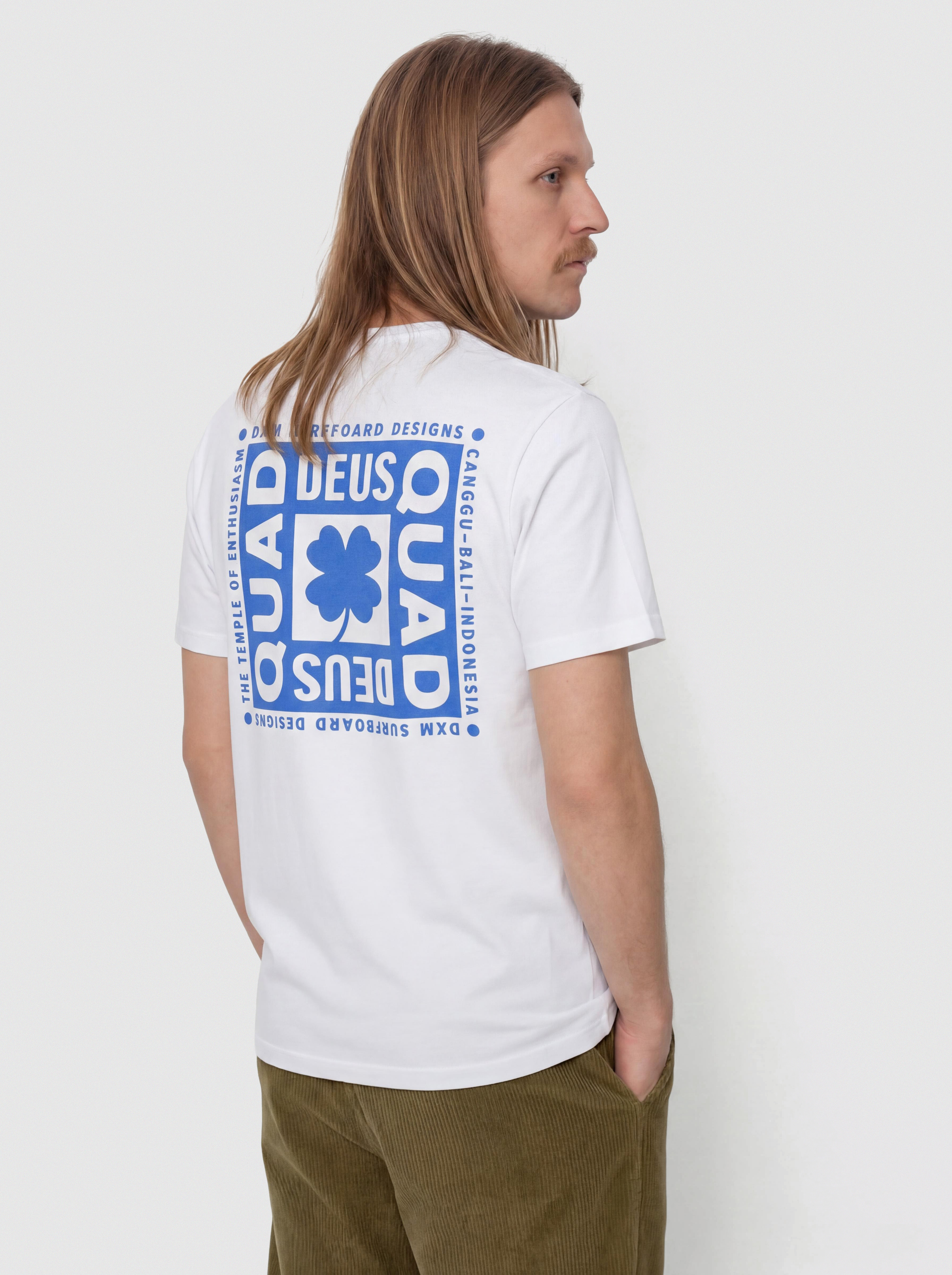 Tričko Deus Ex Machina Quad (vintage white)