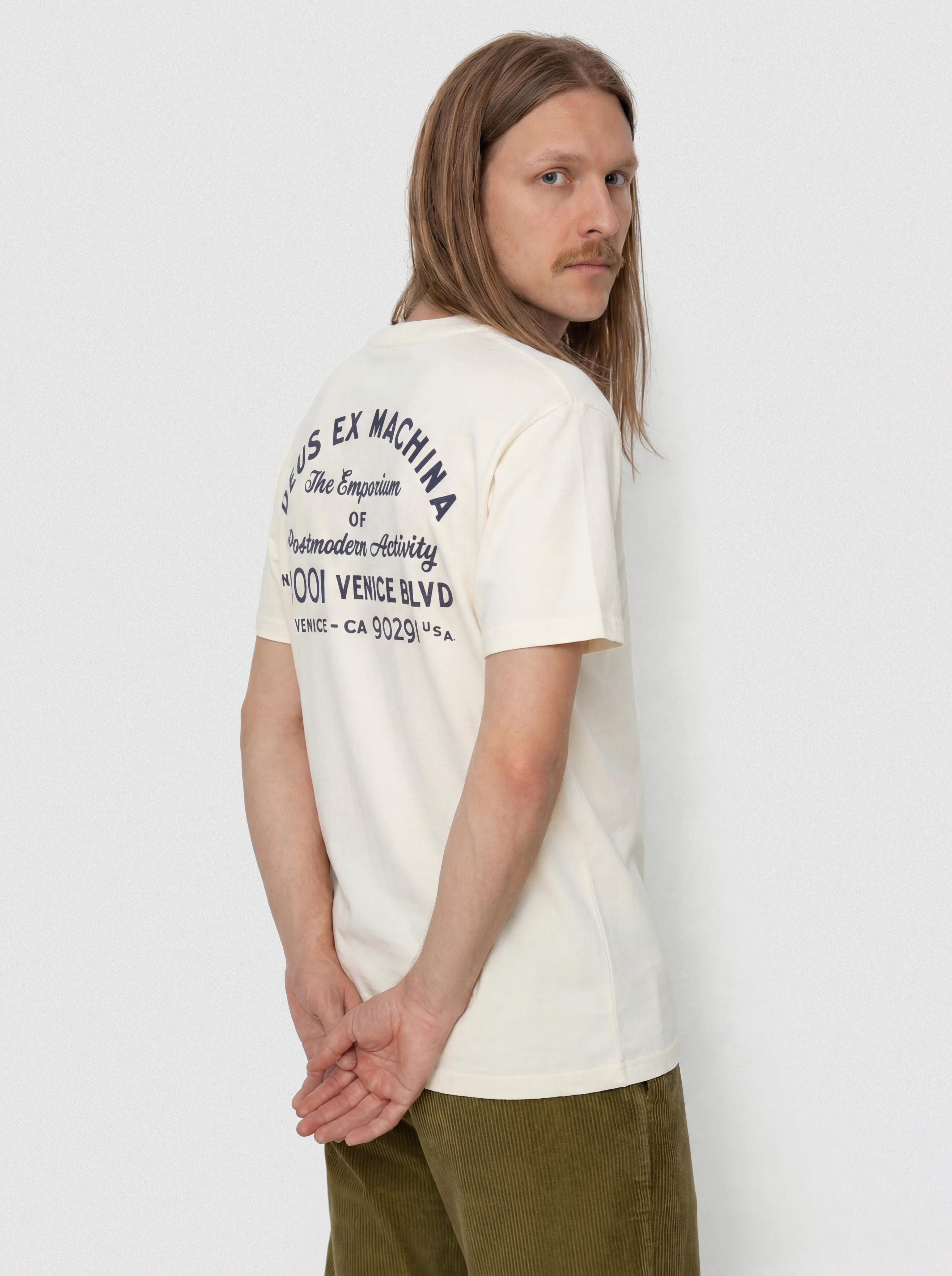 Tričko Deus Ex Machina Emporium Niner (pristine white)