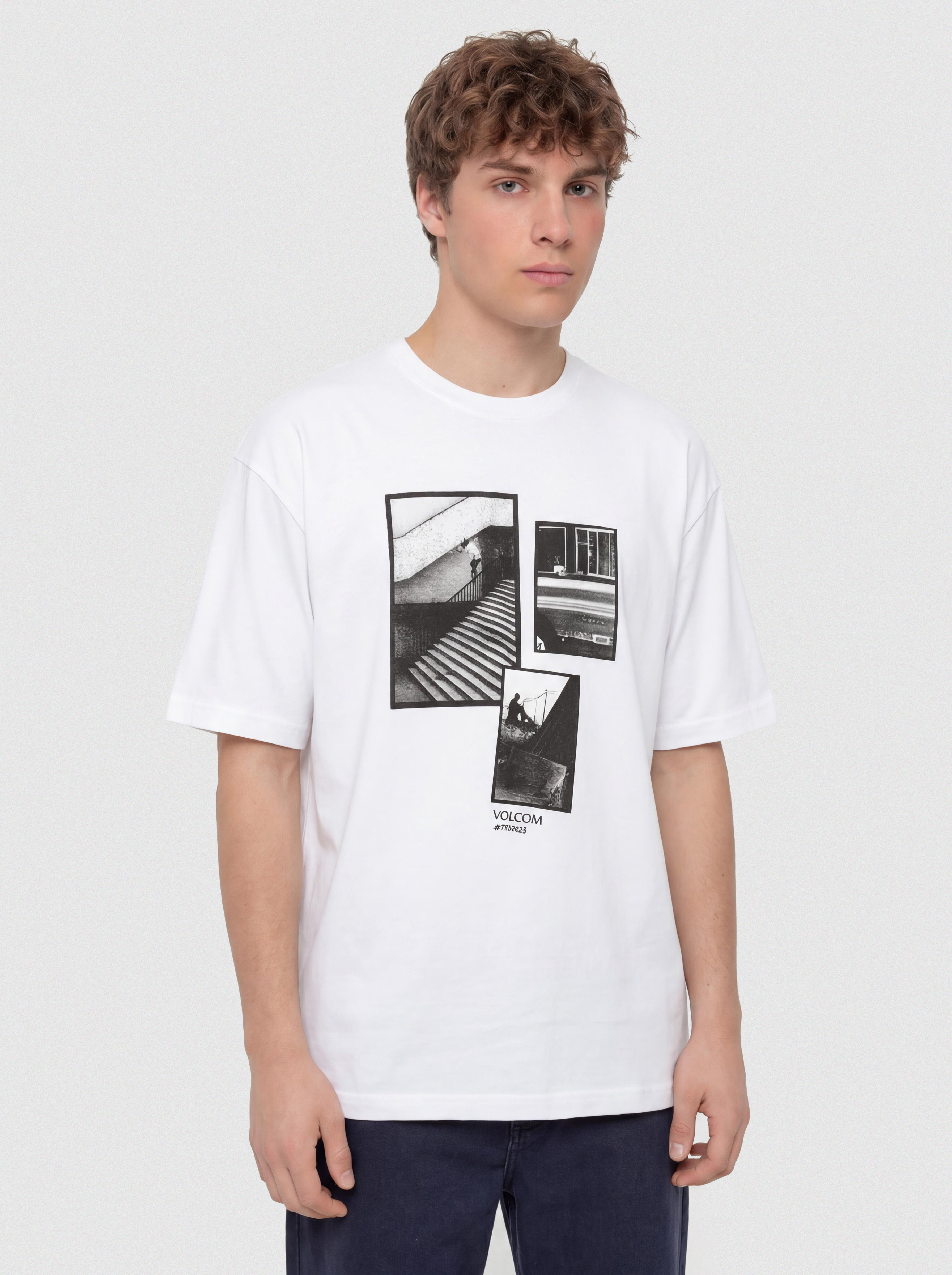 Tričko Volcom Pfanngles Lse (white)