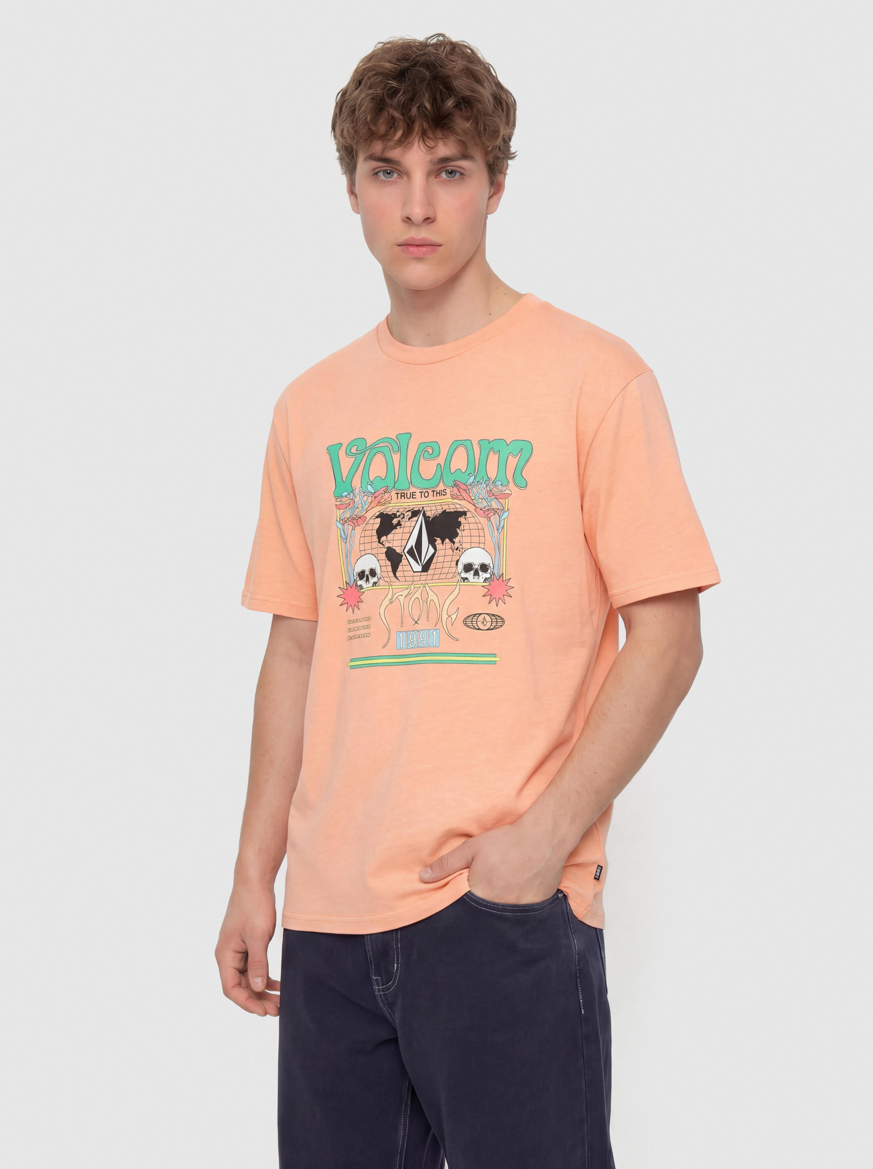 Tričko Volcom Worldly Pw (pale peach)