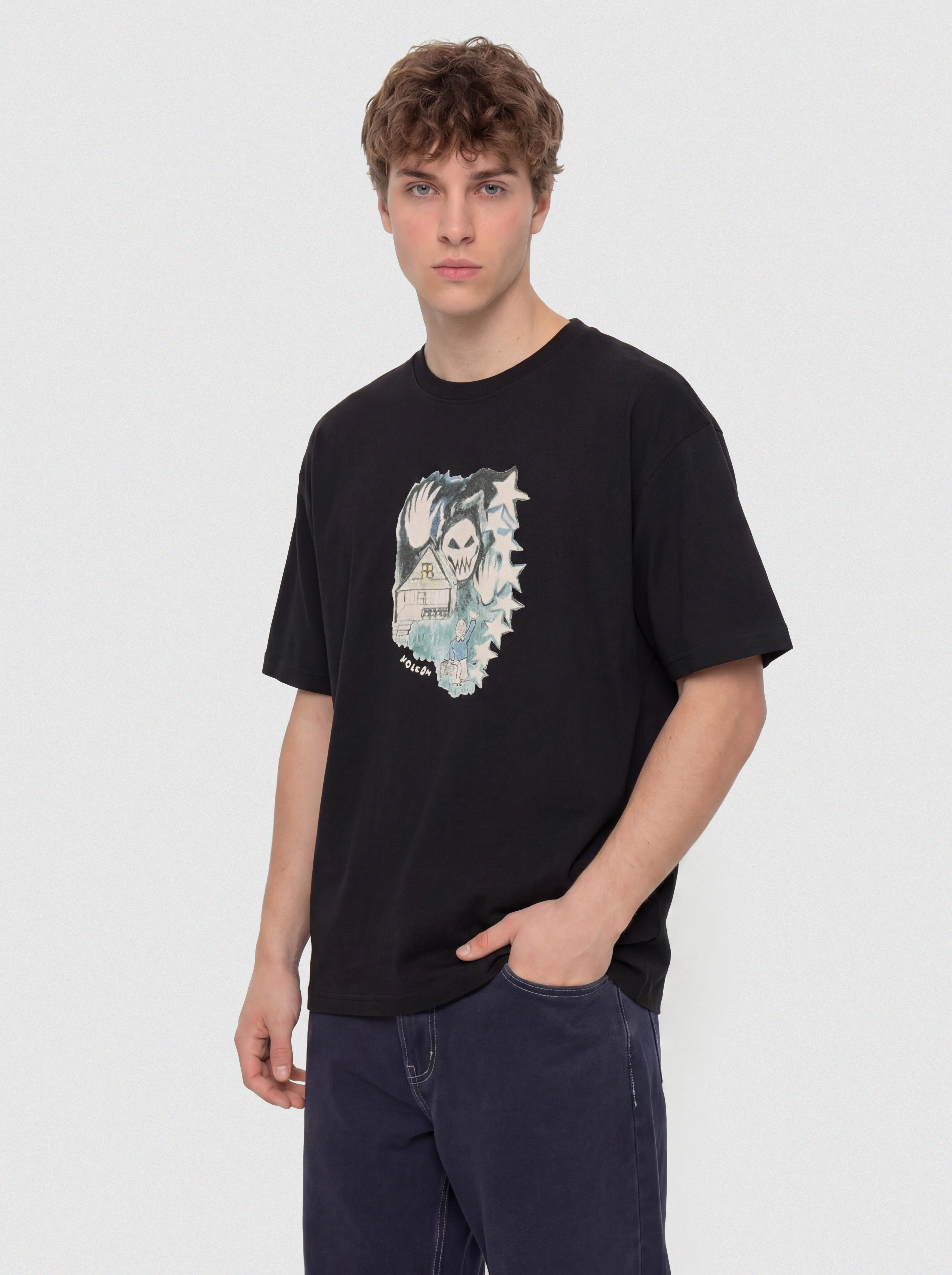 Tričko Volcom Fa Issam Auptel Lse (black)