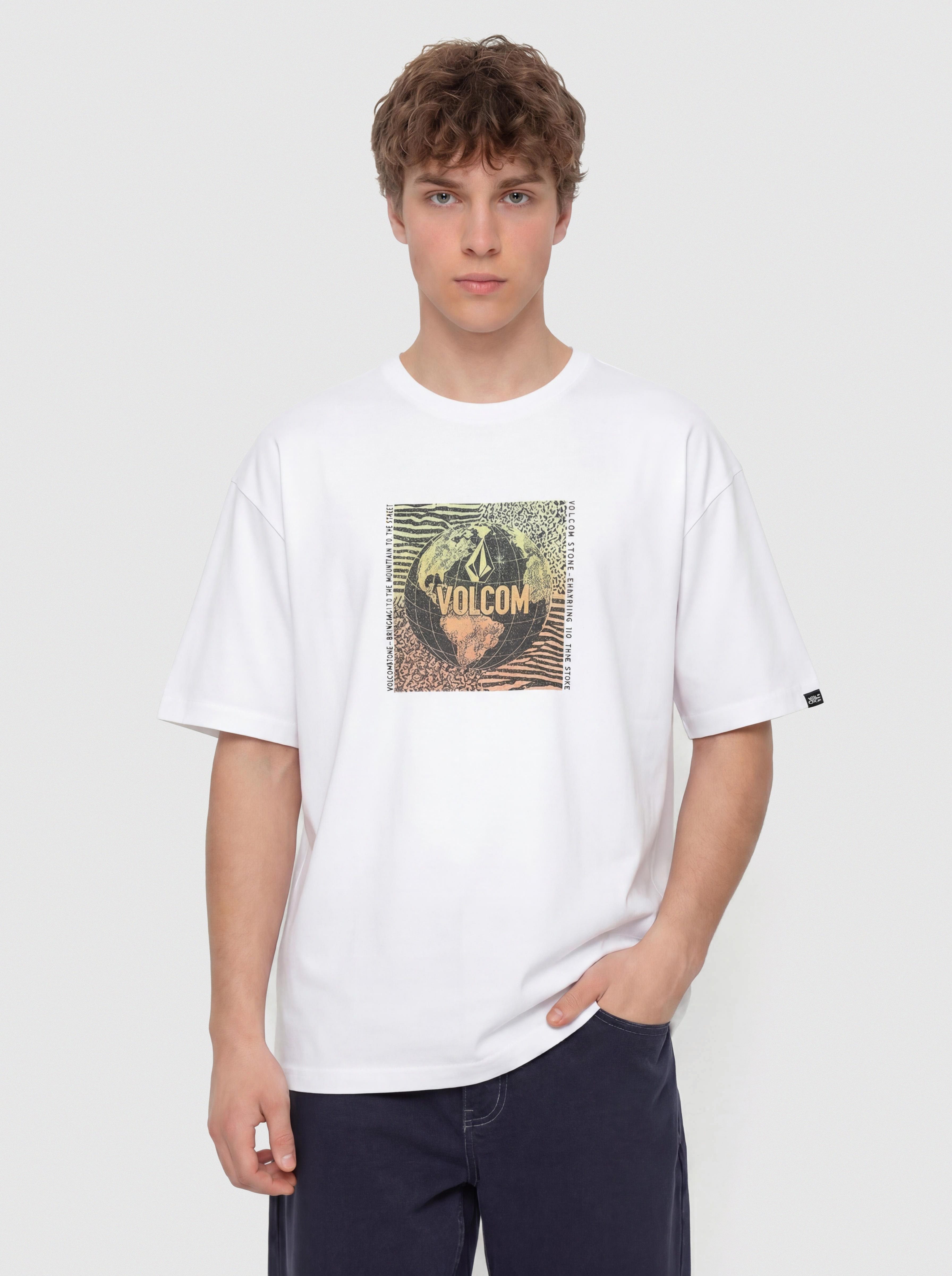Tričko Volcom Earthtrippin Fty (off white)
