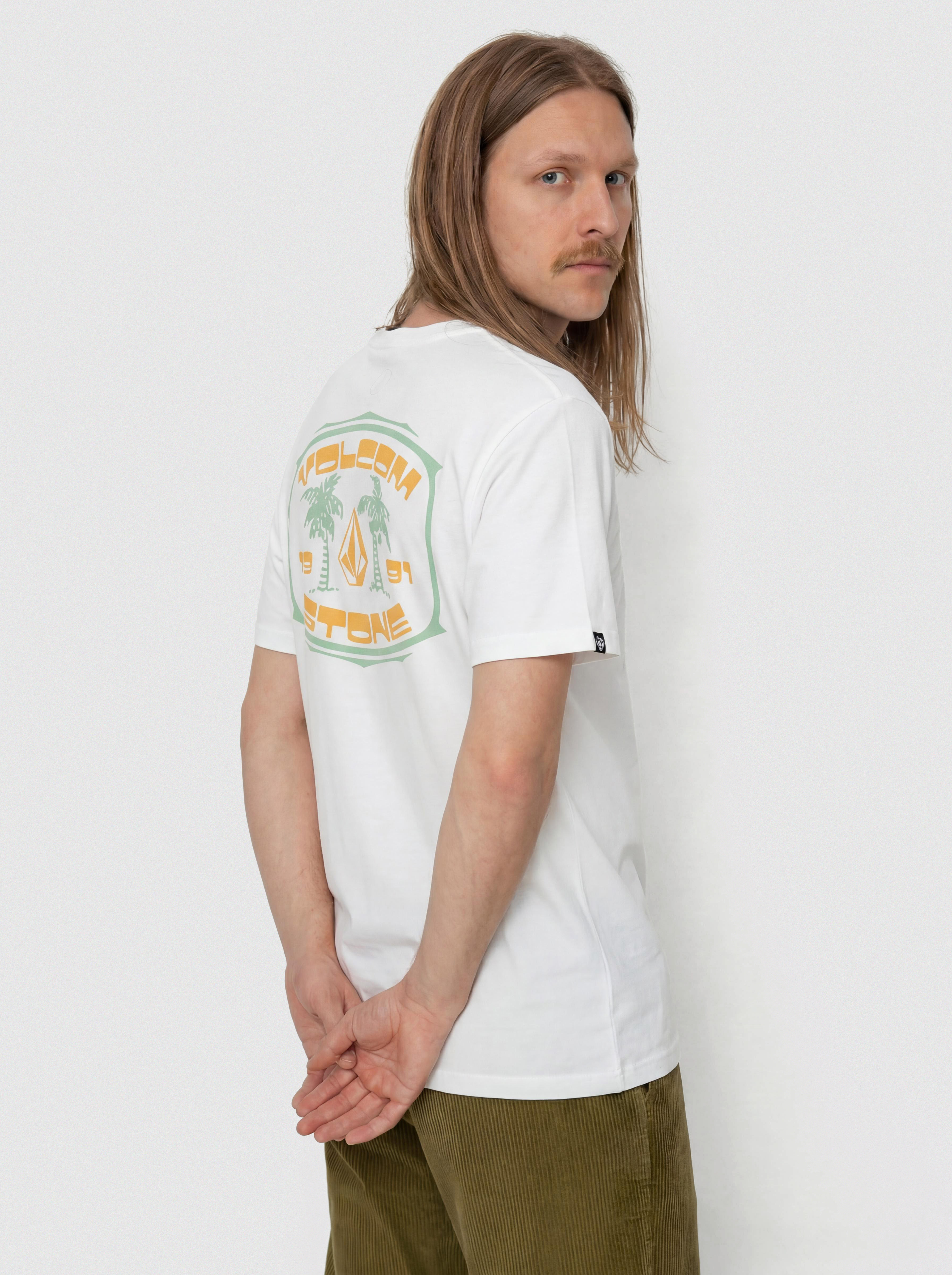 Tričko Volcom 91 Palm Bsc (white)