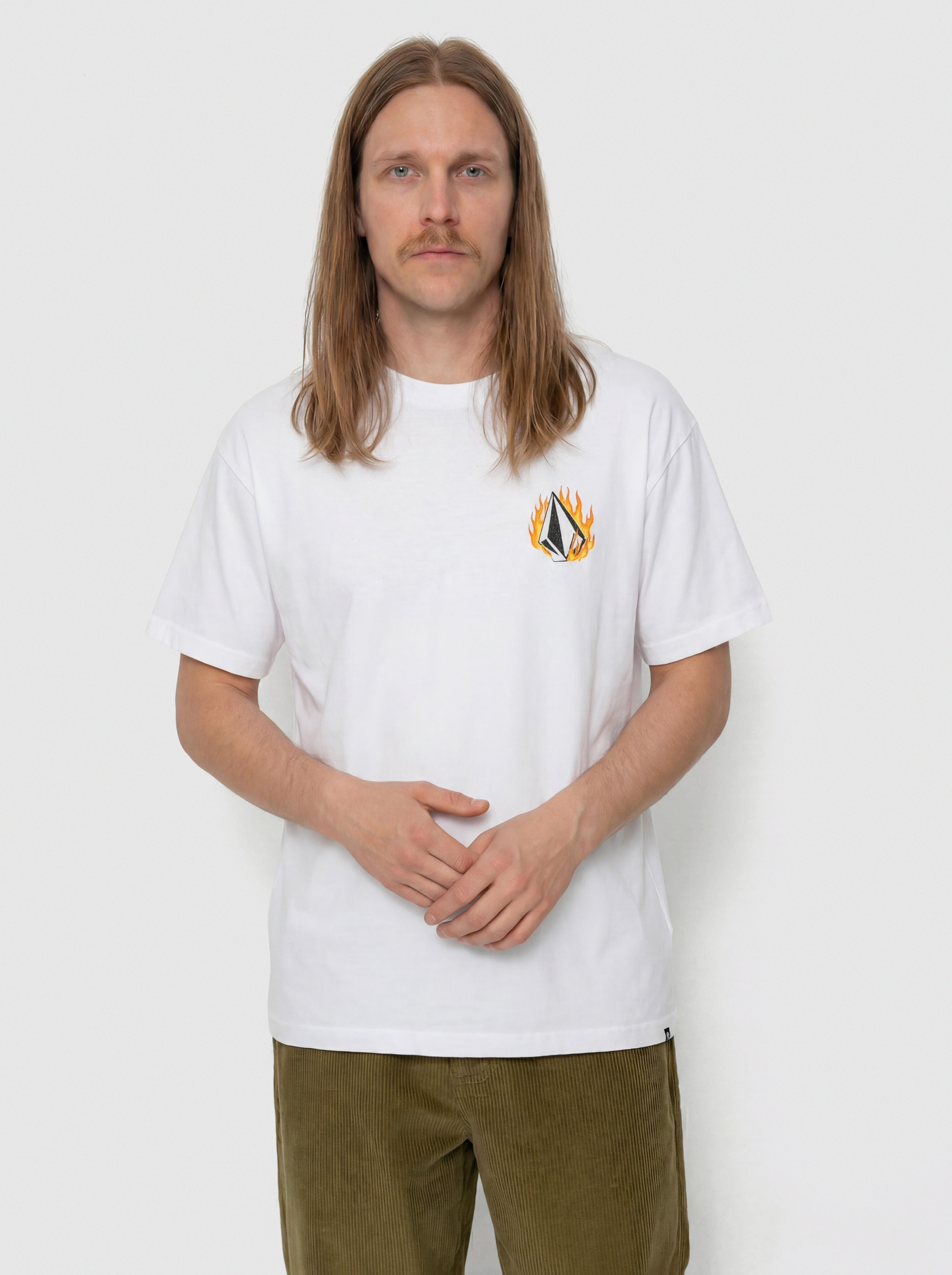 Tričko Volcom Double Fantasy Lse (white)
