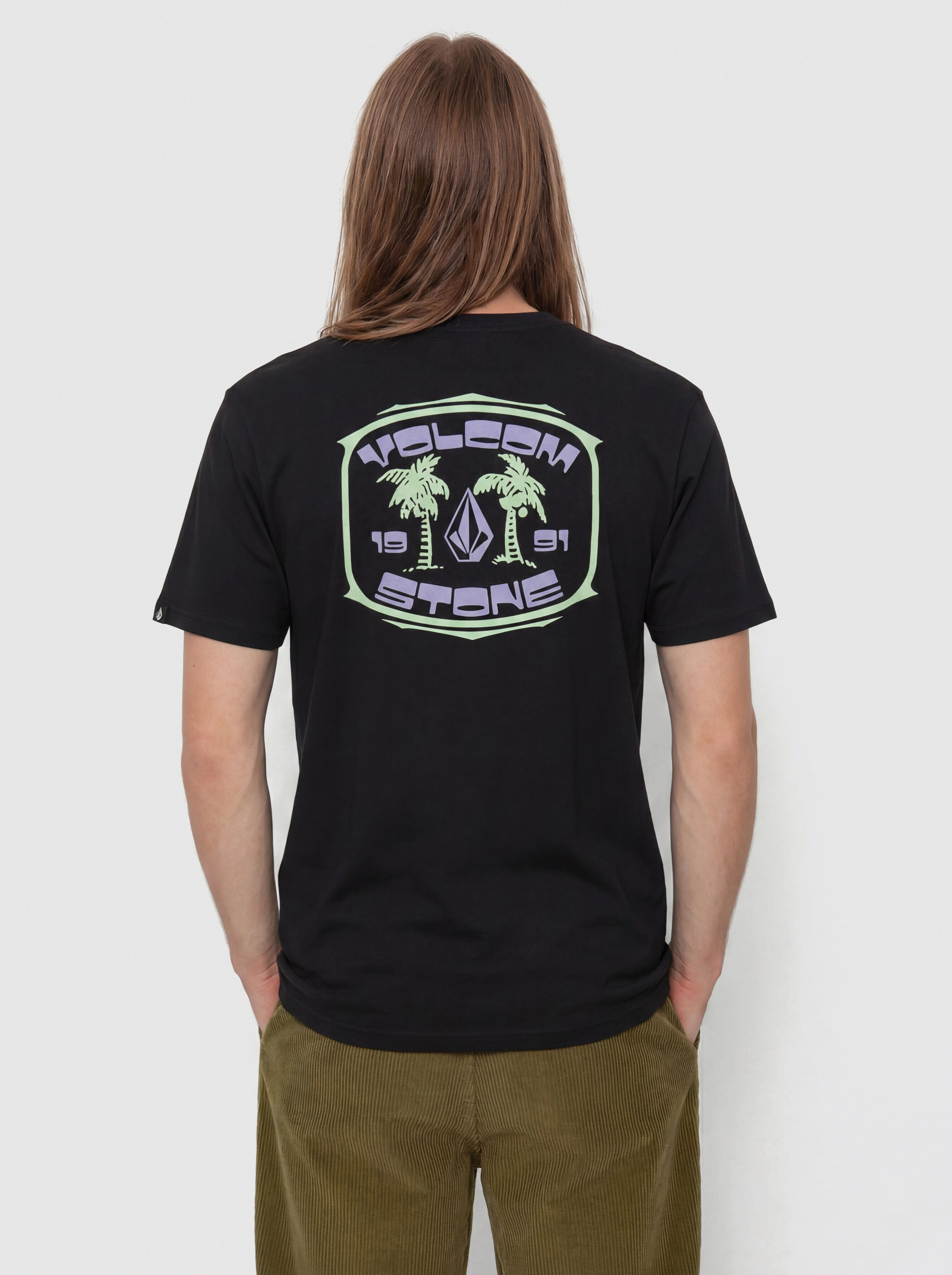 Tričko Volcom 91 Palm Bsc (black)