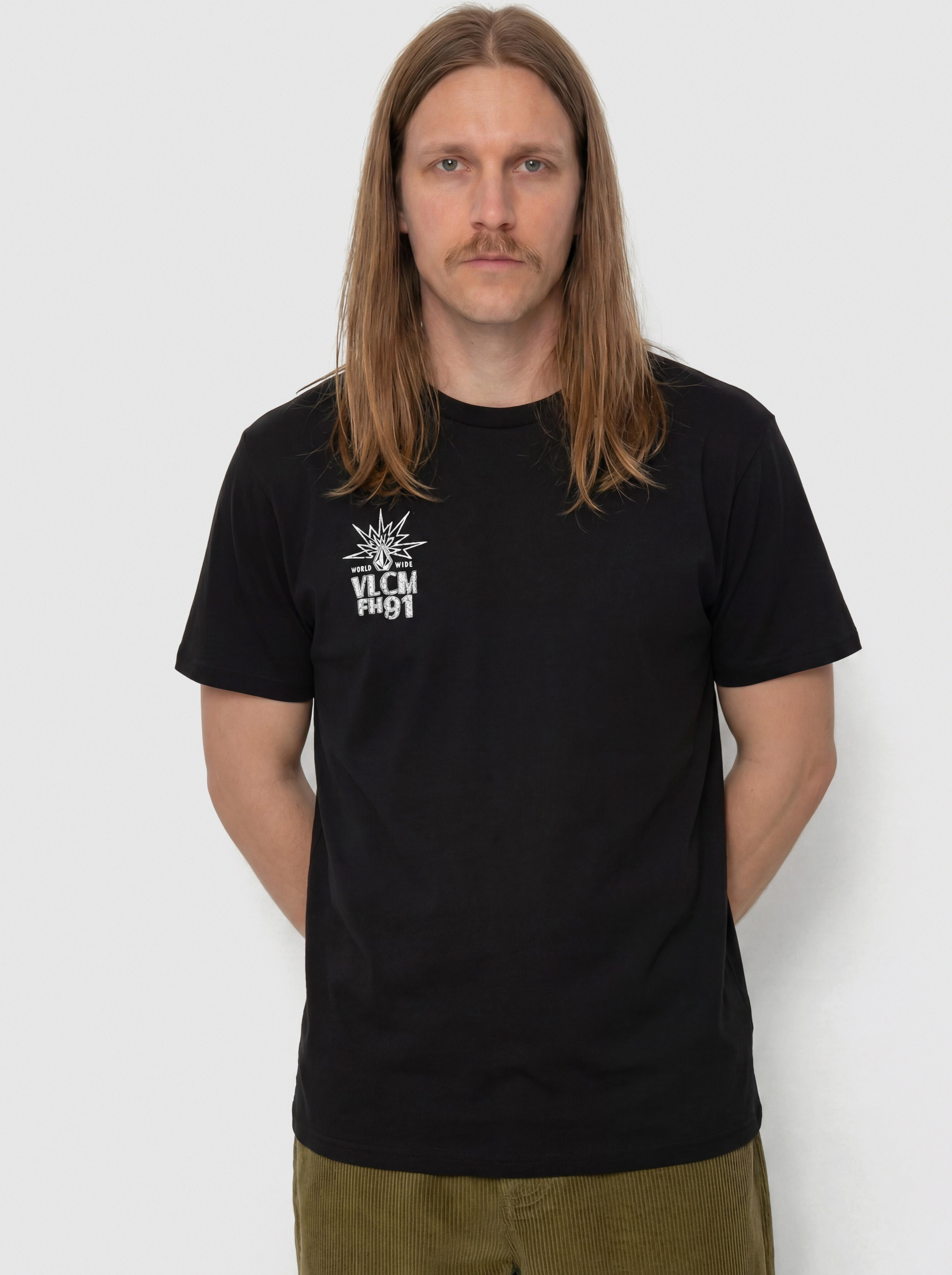Tričko Volcom Tune In (antique black)