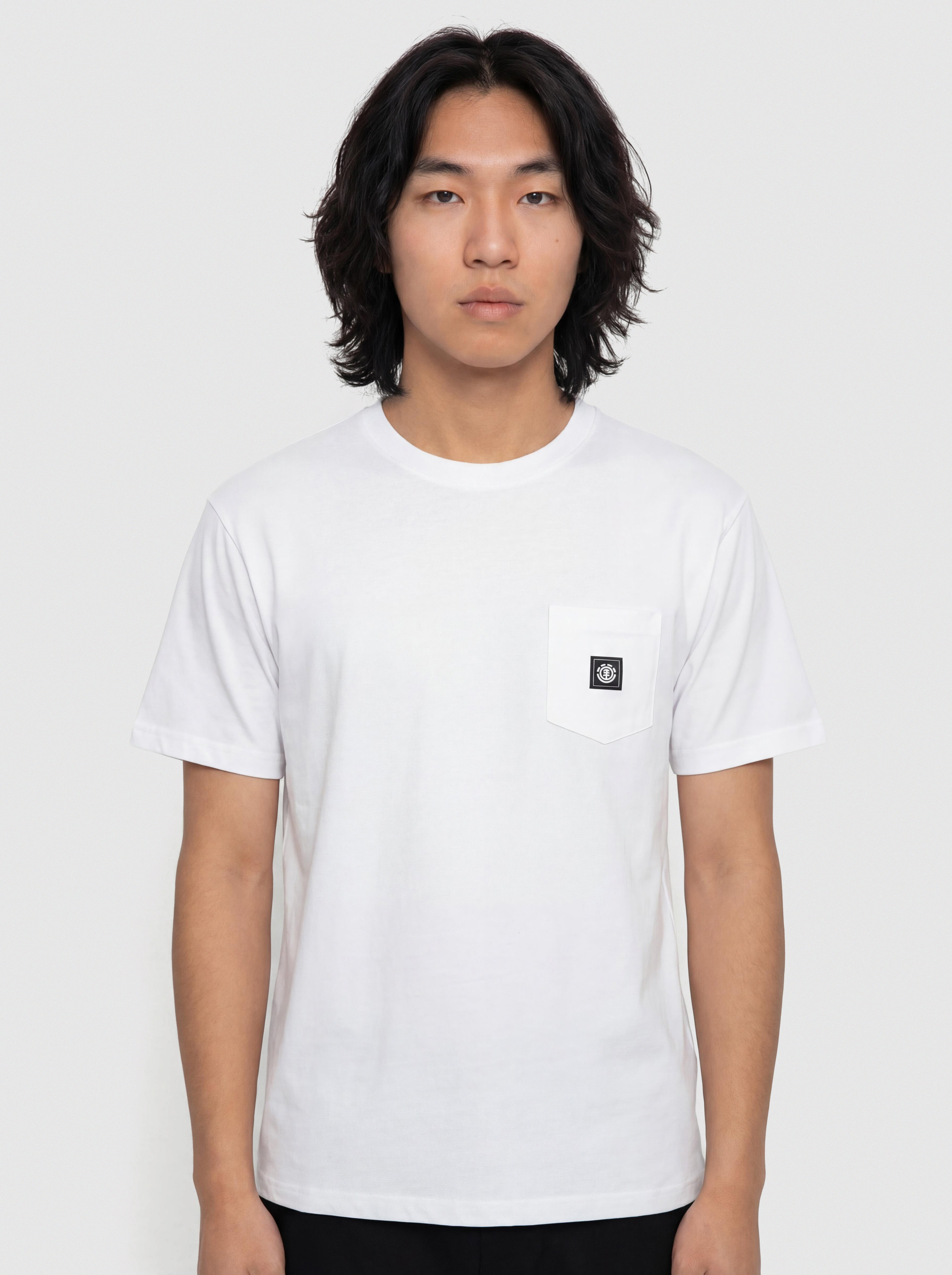 Tričko Element Icon Label Pocket (optic white)