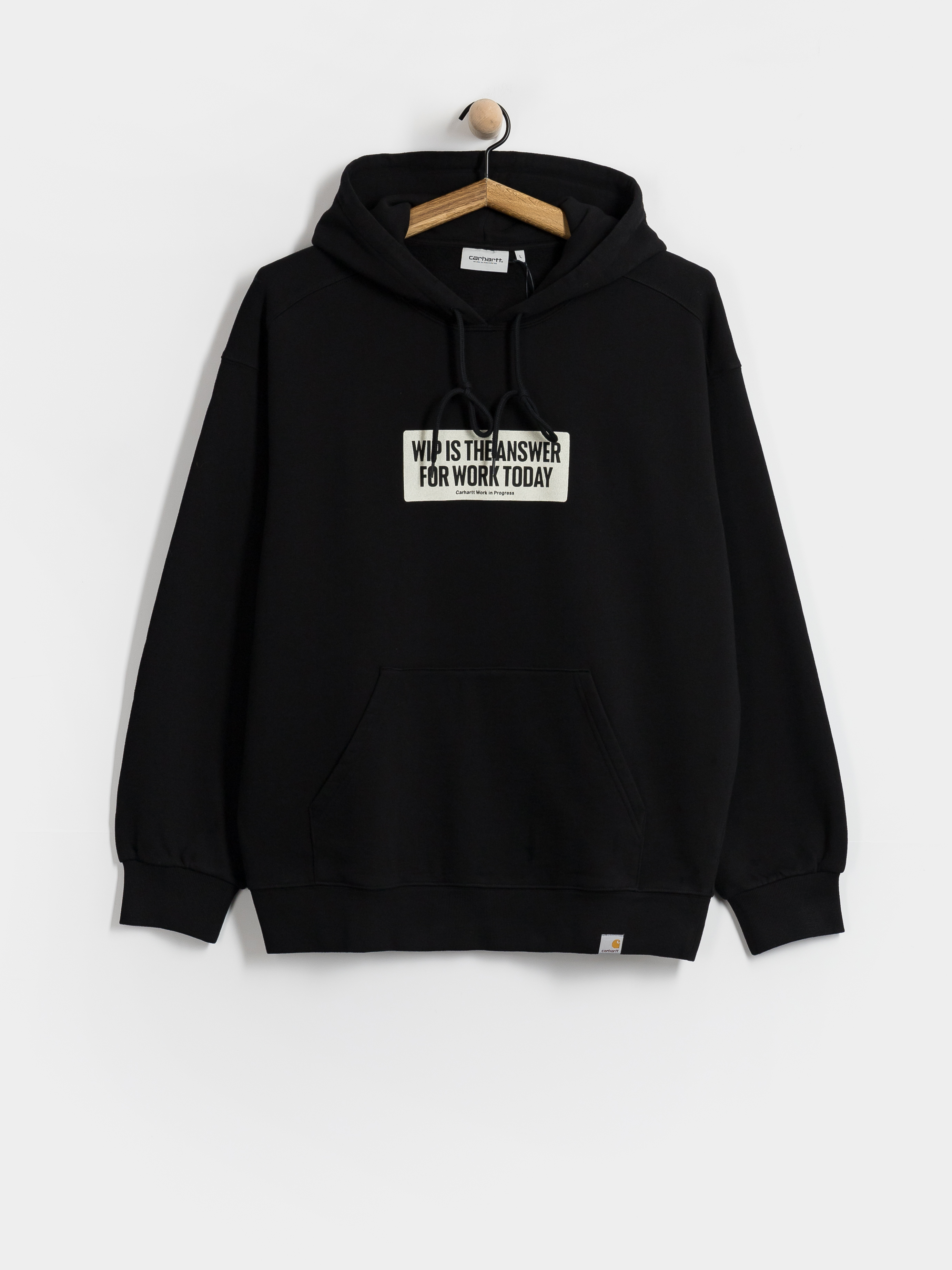 Mikina s kapucňou Carhartt WIP Bumper Sticker HD (black)