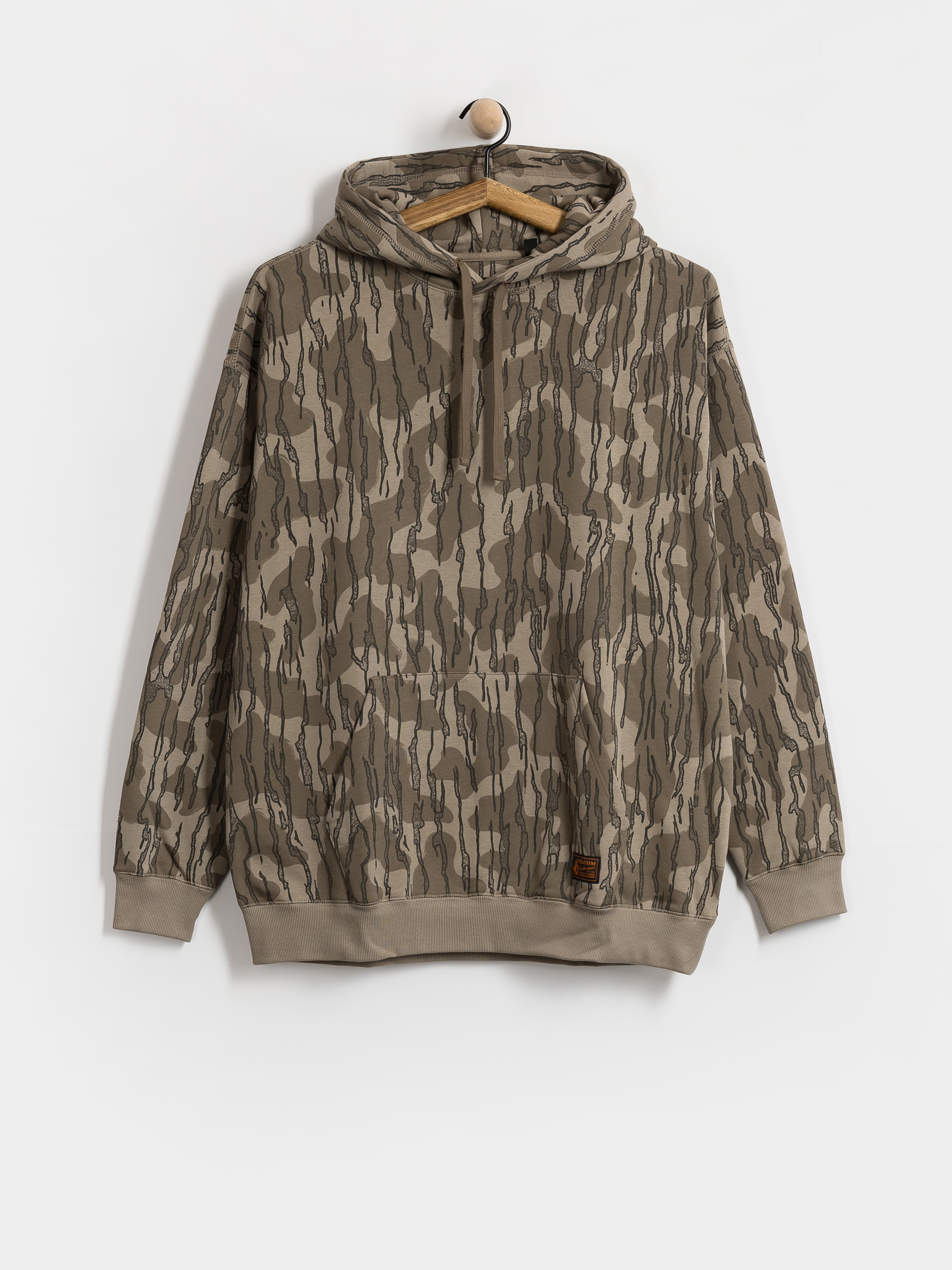 Mikina s kapucňou Volcom Operators HD (brindle)