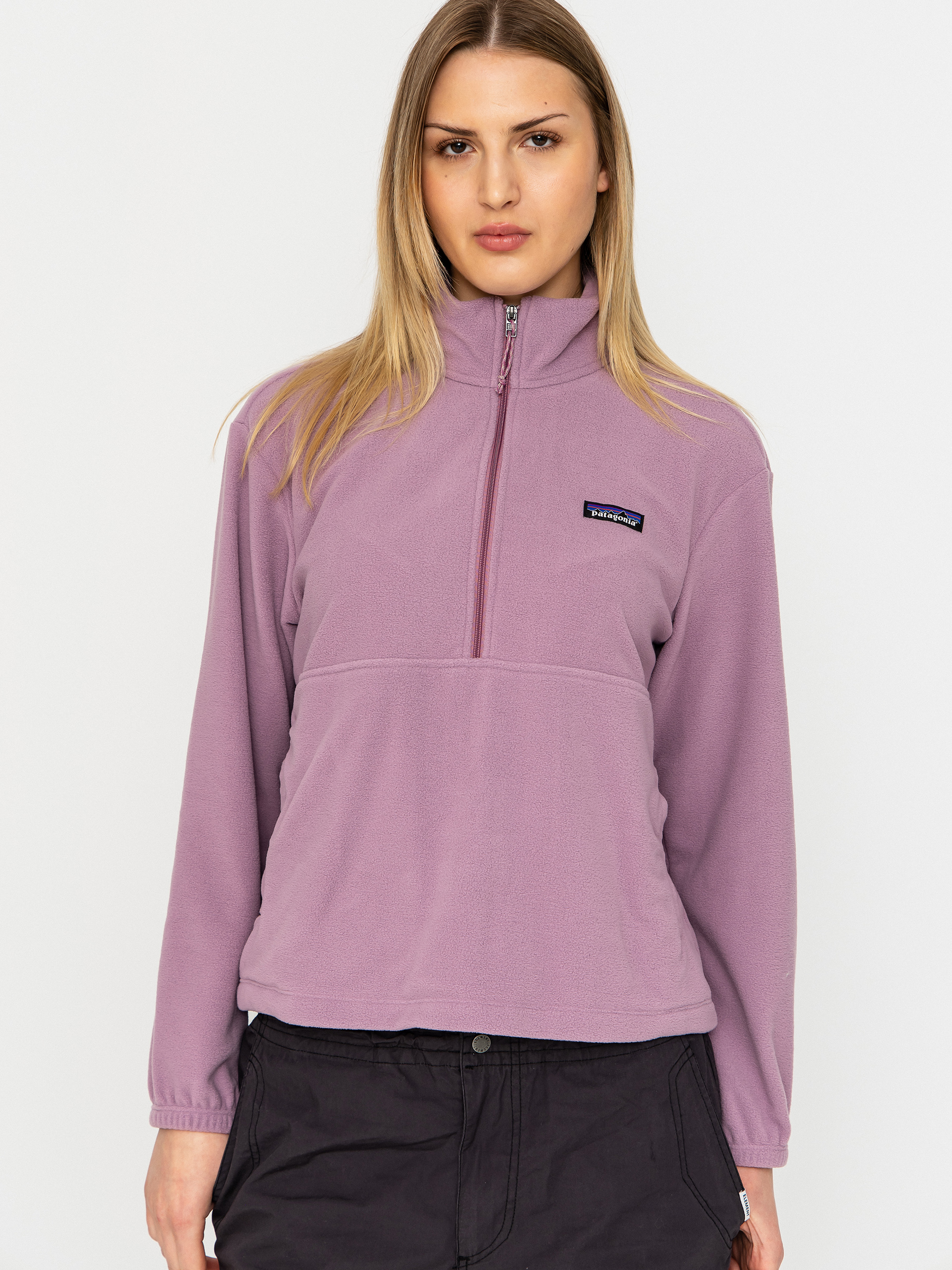 Flu00edsovu00e1 mikina Patagonia Micro D 1/2 Zip Wmn (light violet)
