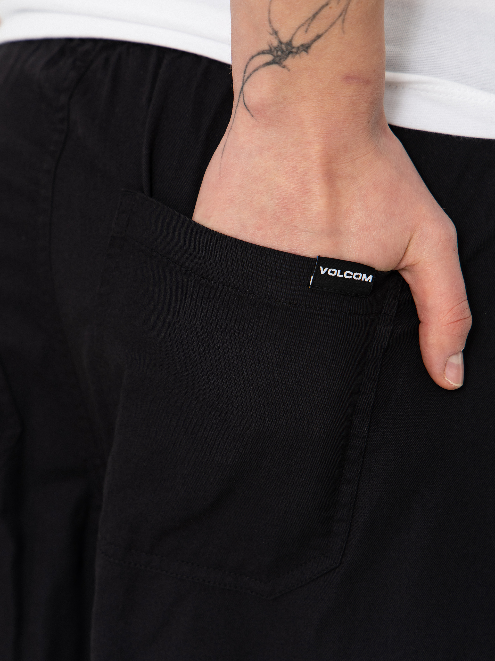 Nohavice Volcom Dropping In Wmn (black)