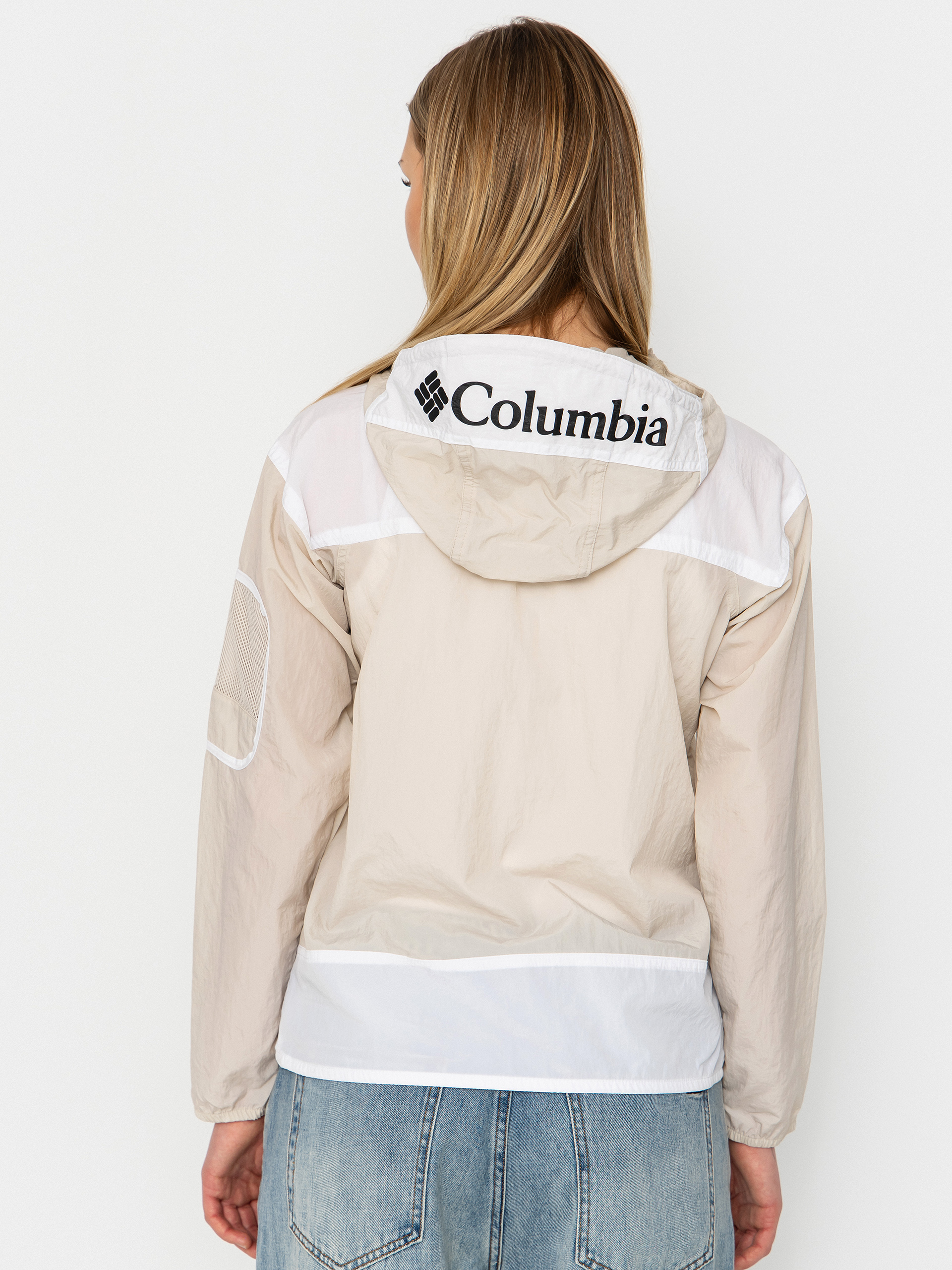 Bunda Columbia Challenger II Windbreaker Wmn (dark stone/white)
