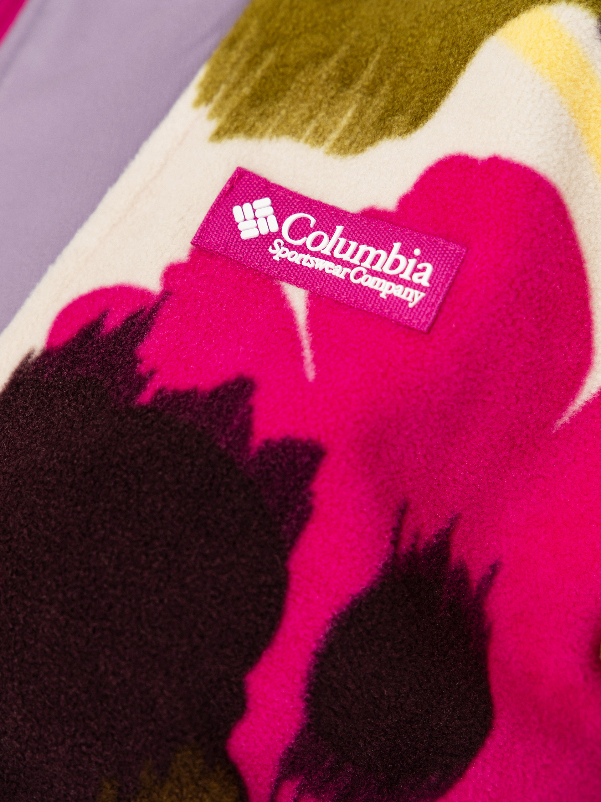 Dámsky Flísová mikina Columbia Sequoia Grove Printed Half Zip (fuchsia/ikatbloom)