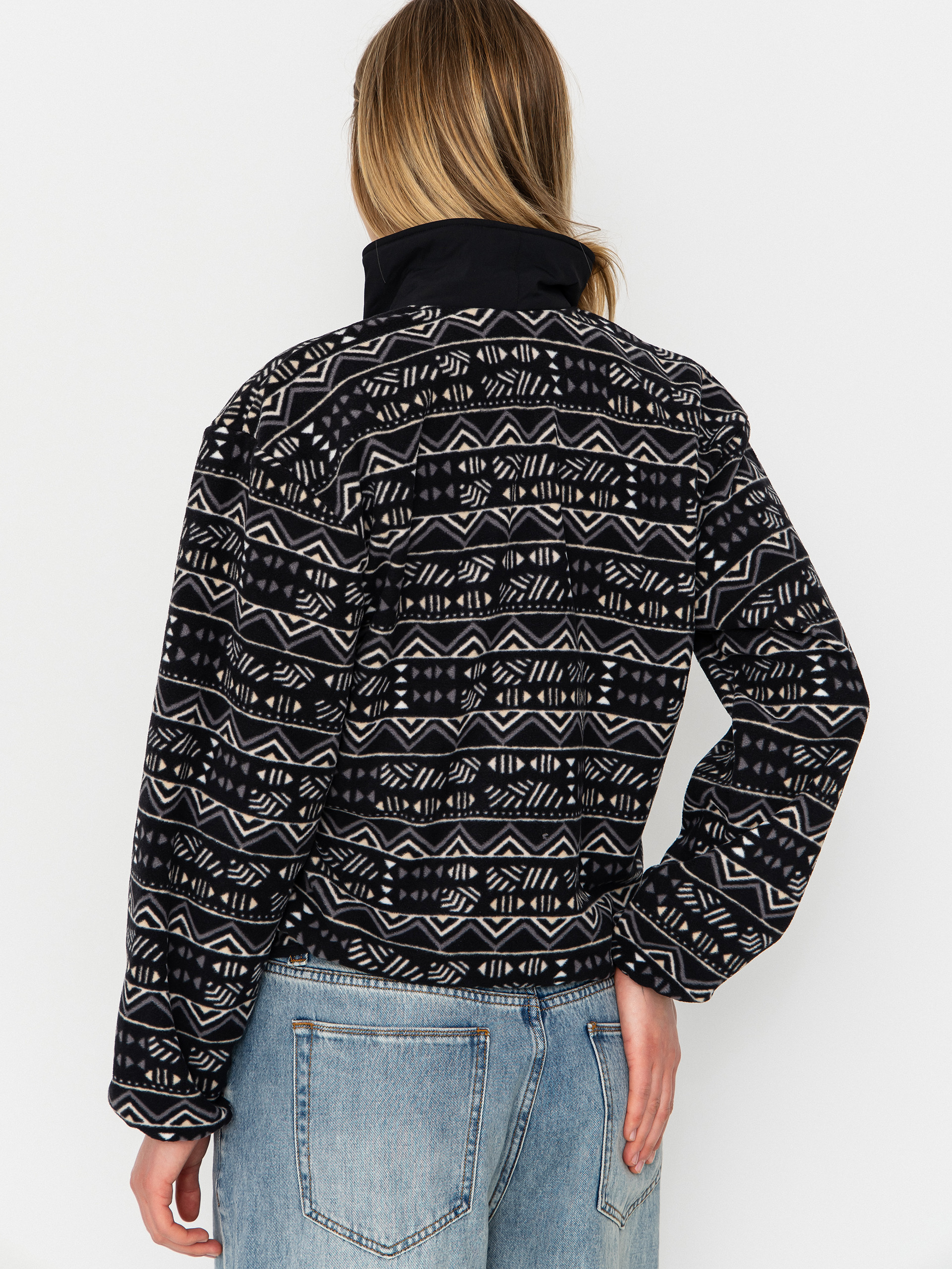 Dámsky Flísová mikina Columbia Sequoia Grove Printed Half Zip (black/horizons)