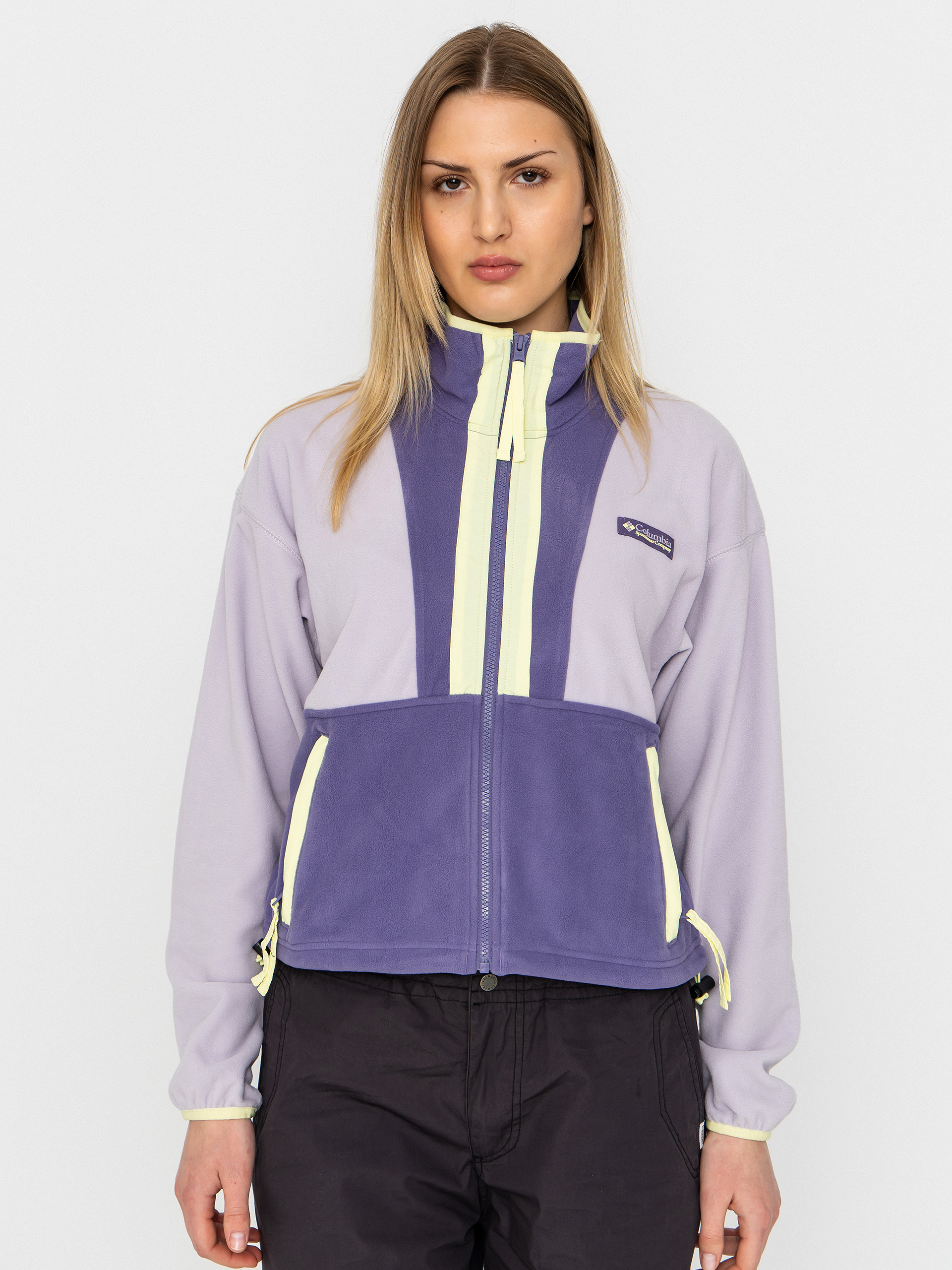 Flísová mikina Columbia Backbowl II Full Zip Wmn (lavender pearl/stormwatch/citron haze)