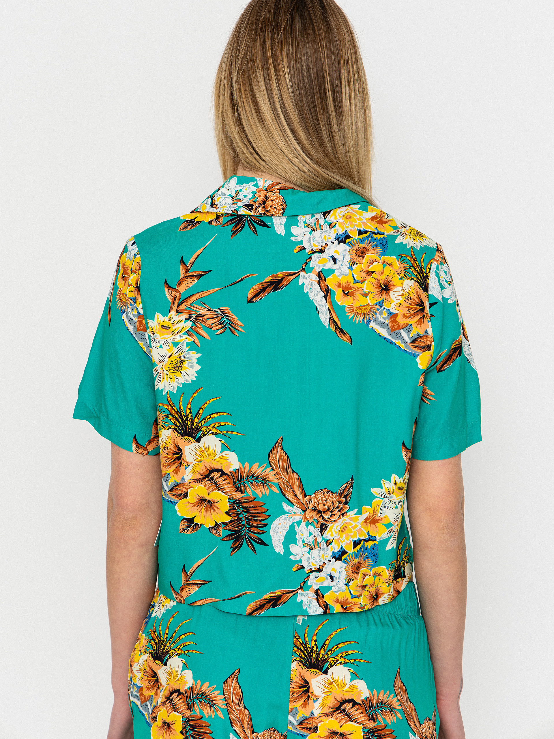 Košeľa Brixton Campos Button Down Wmn (retro green flor campos)
