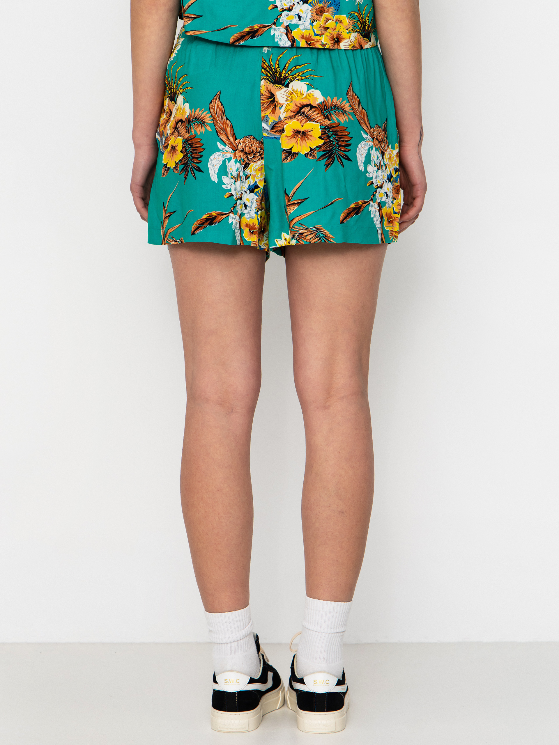 Kraťasy Brixton Campos Lounge Wmn (retro green flor campos)