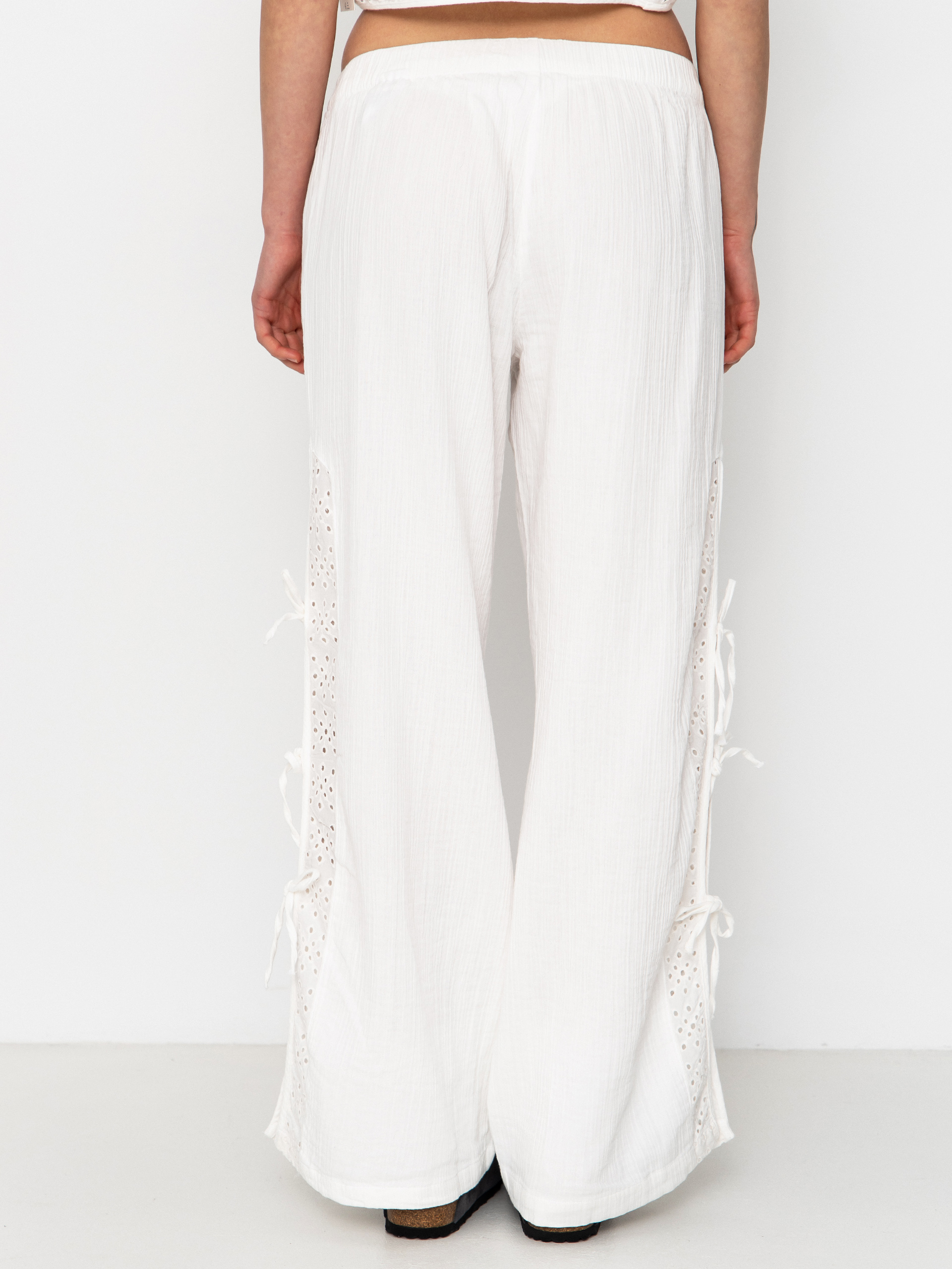 Nohavice Brixton Seaside Eyelet Wide Leg Wmn (off white eyelet)