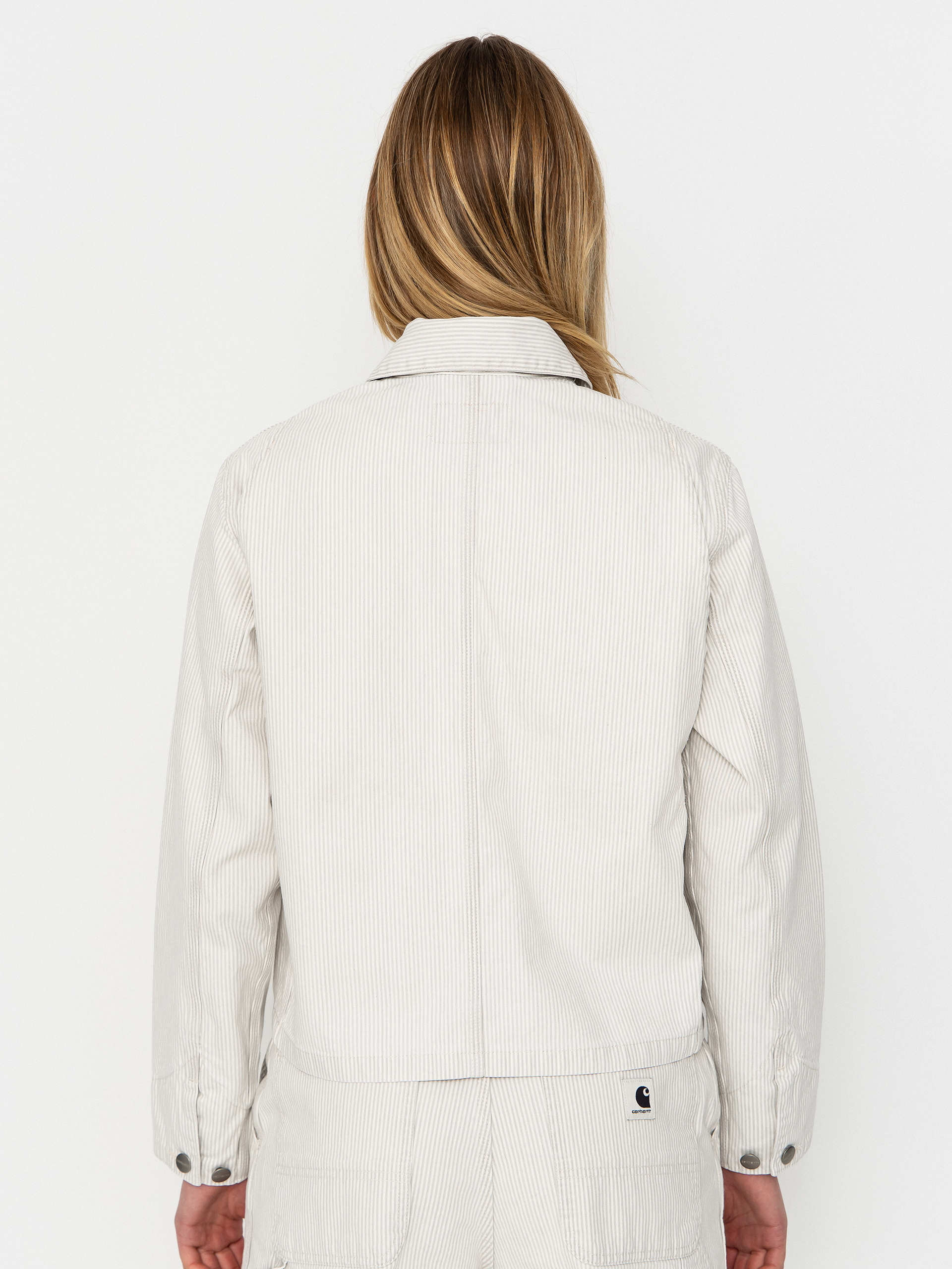 Bunda Carhartt WIP Mercer Chore Coat Wmn (mercer stripe/graphite/wax)