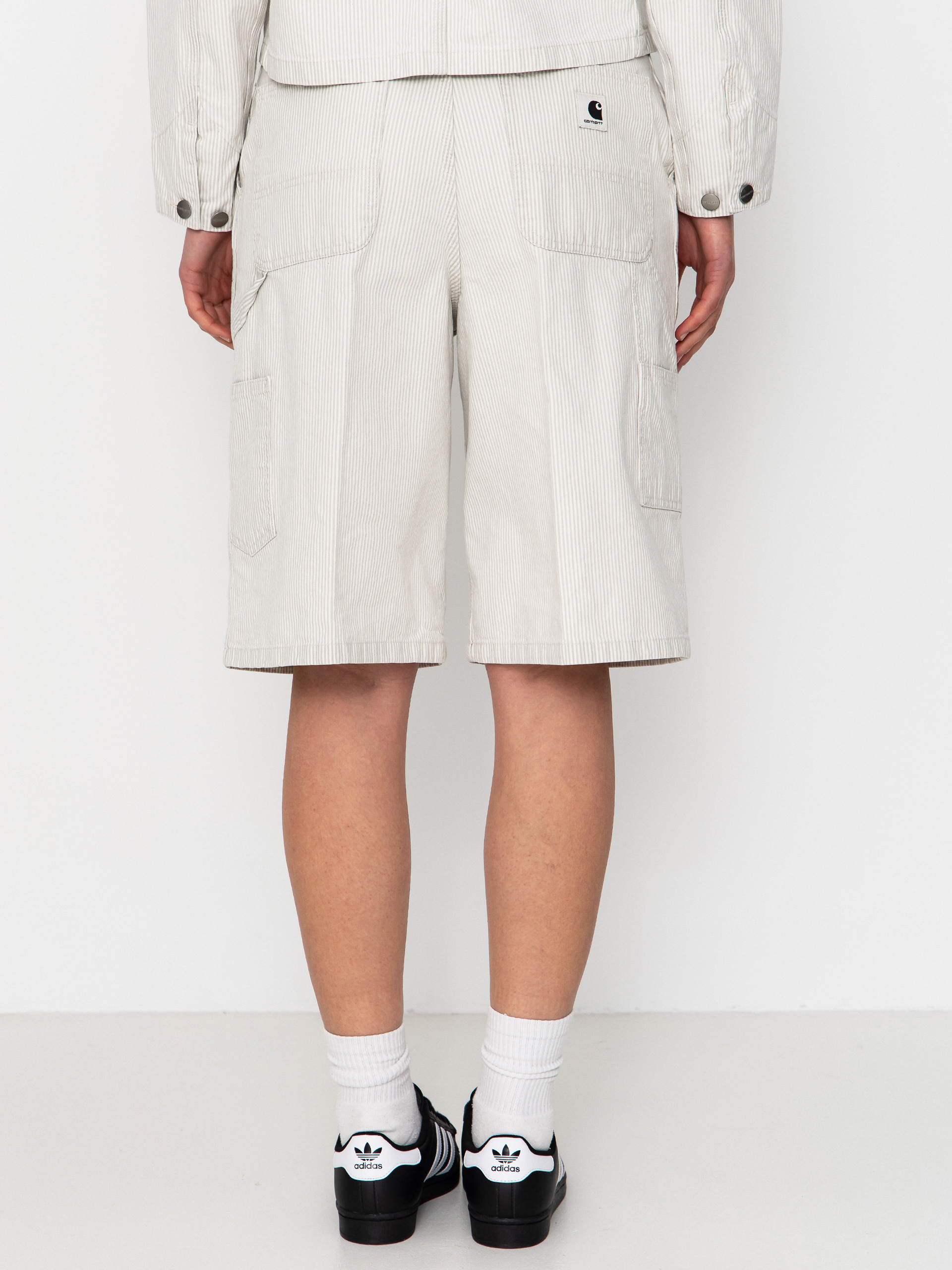 Kraťasy Carhartt WIP Mercer Single Knee Wmn (mercer stripe/graphite/wax)