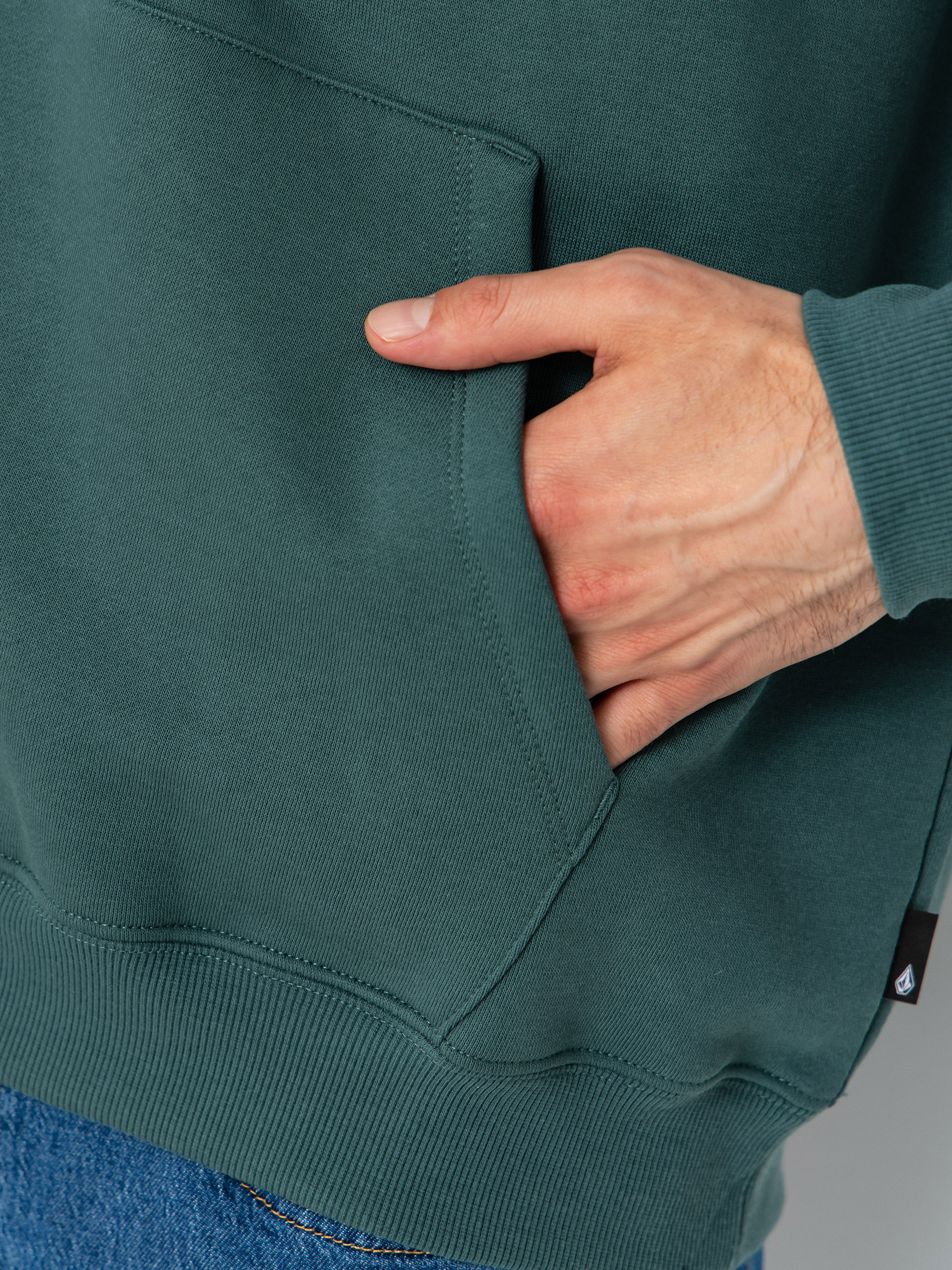 Mikina s kapucňou Volcom Watanite HD (rifle green)