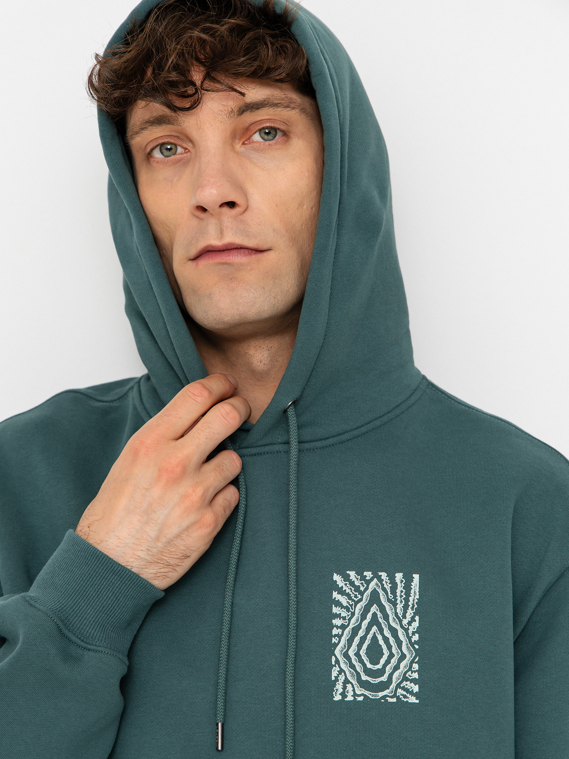 Mikina s kapucňou Volcom Watanite HD (rifle green)