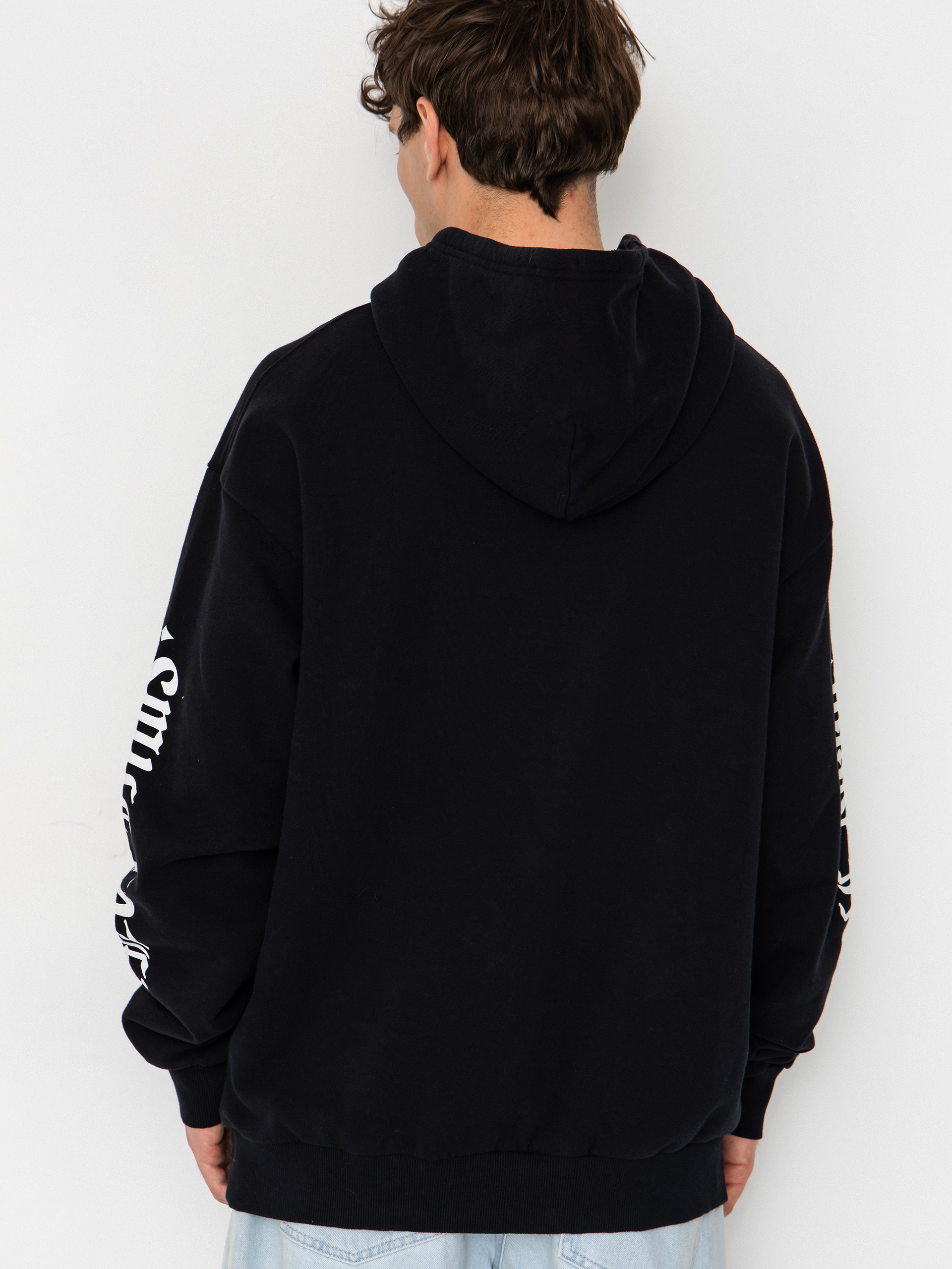 Mikina s kapucňou Brixton Smile Always Relaxed HD (black worn wash)
