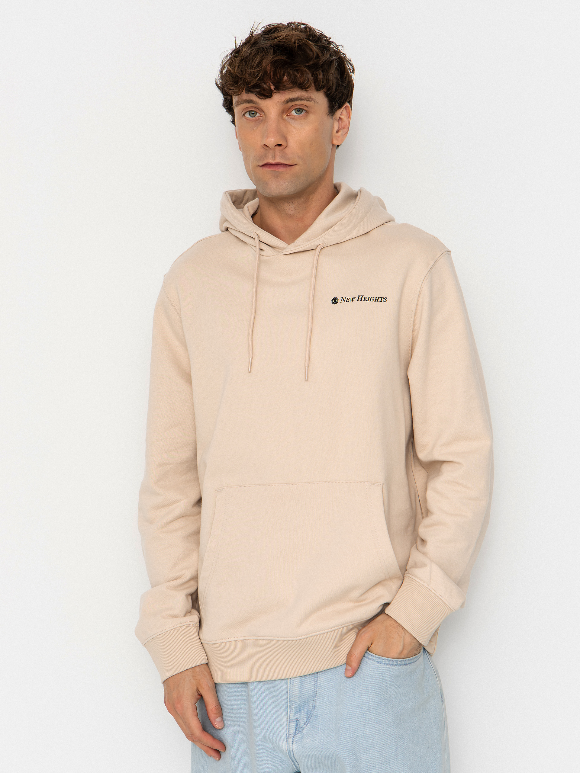Mikina s kapucu0148ou Element New Heights HD (oat milk)