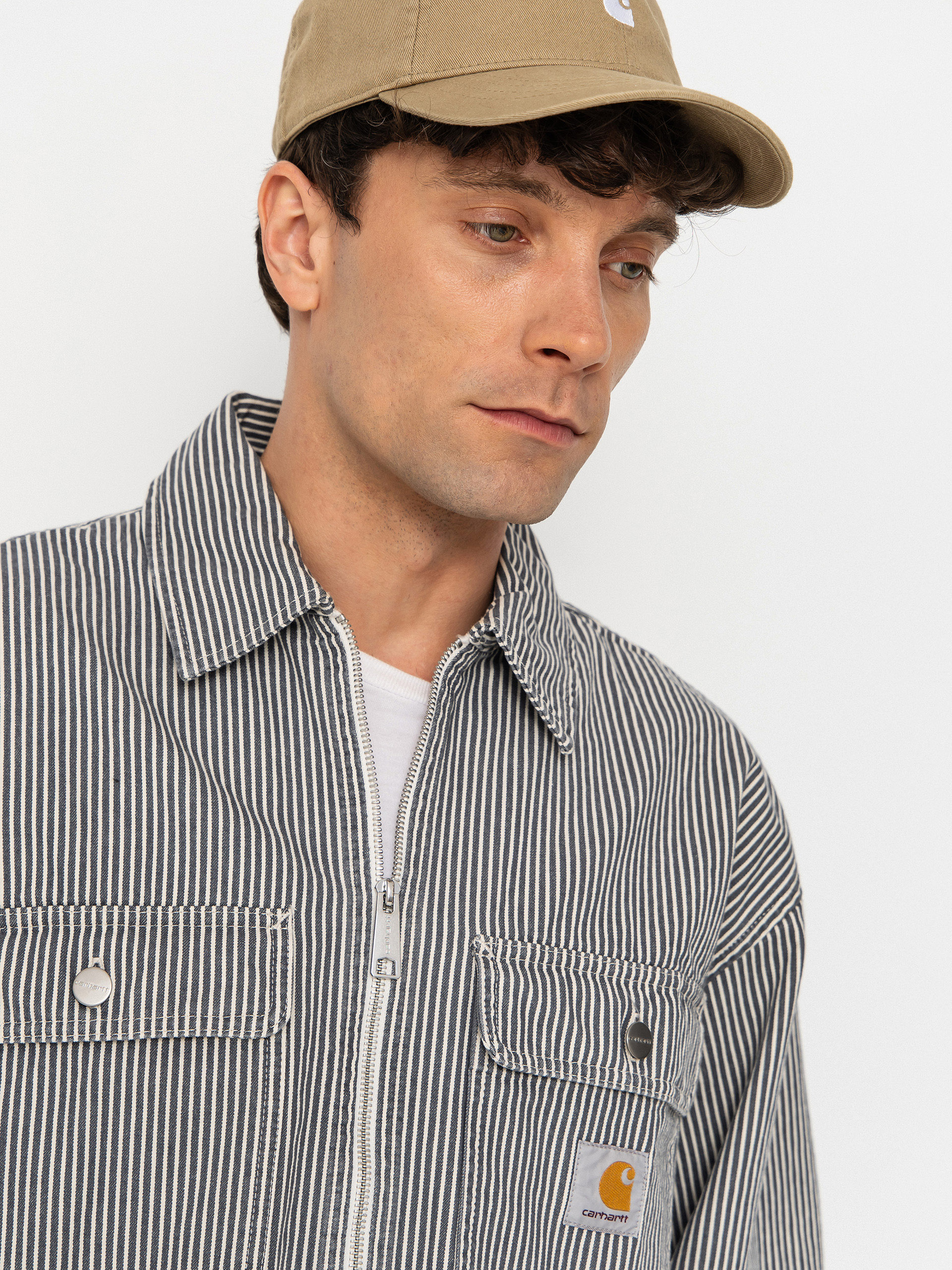 Bunda Carhartt WIP Mercer (mercer stripe/graphite/wax)