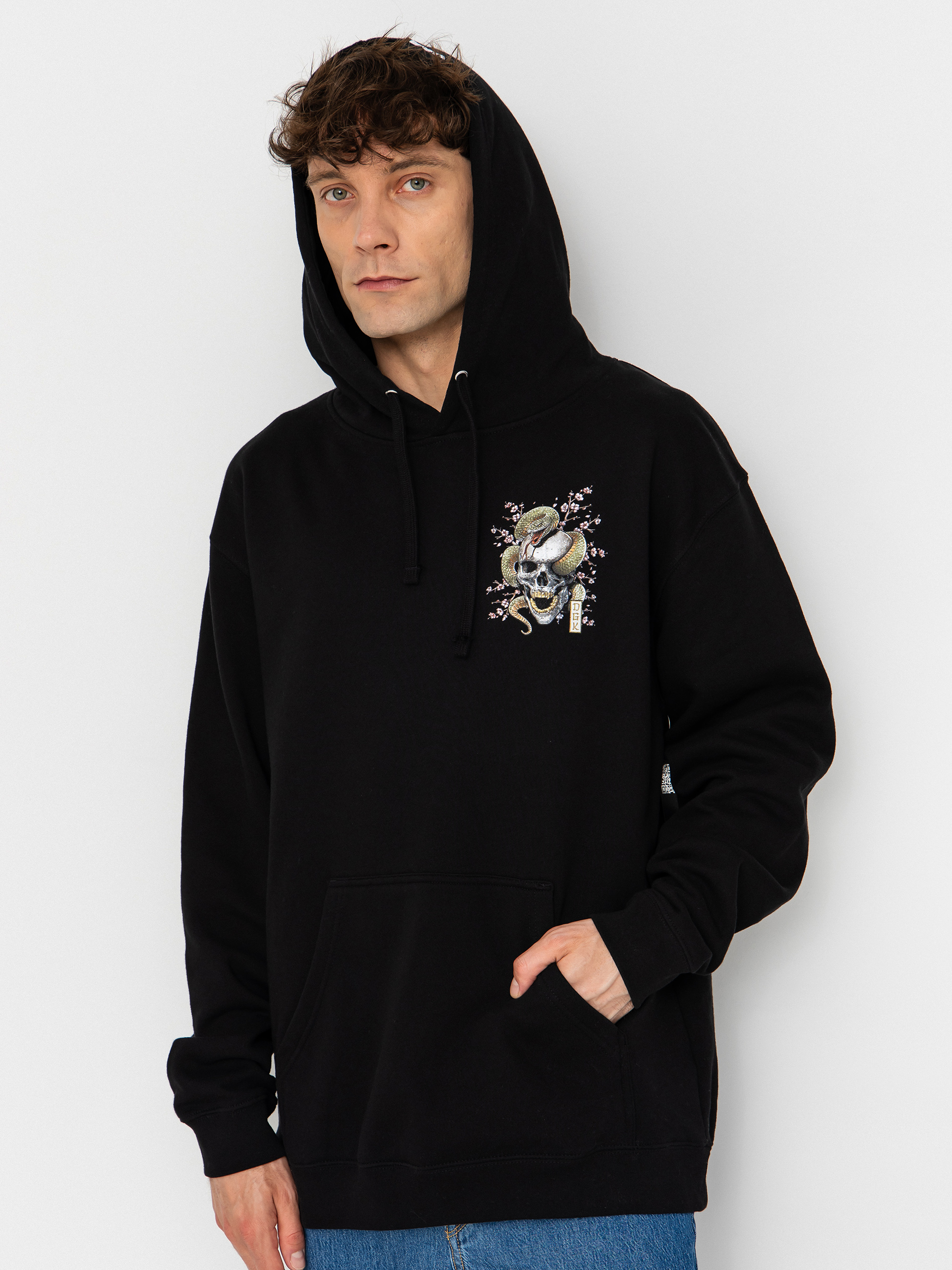 Mikina s kapucňou DGK Strength HD (black)