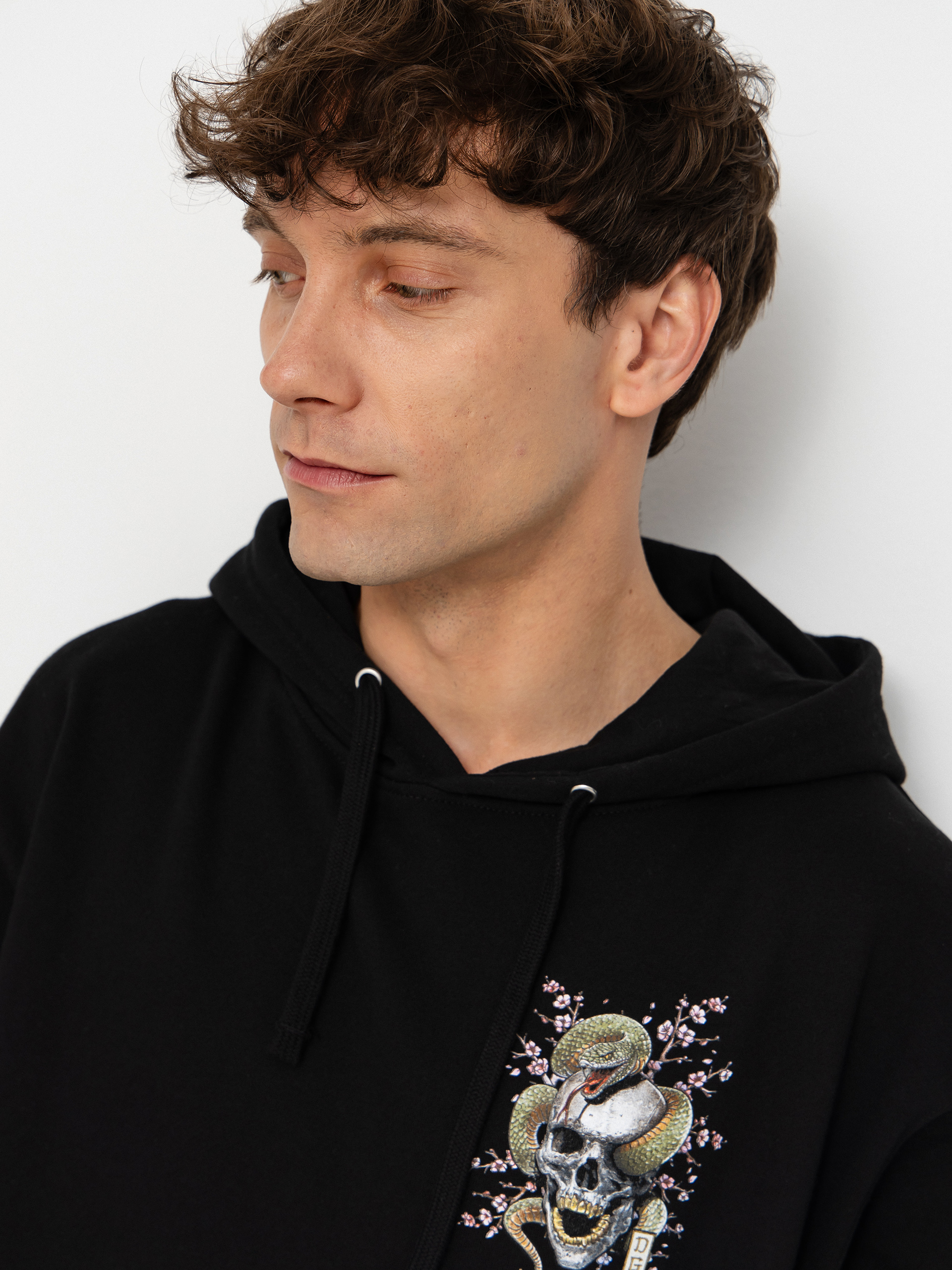 Mikina s kapucňou DGK Strength HD (black)