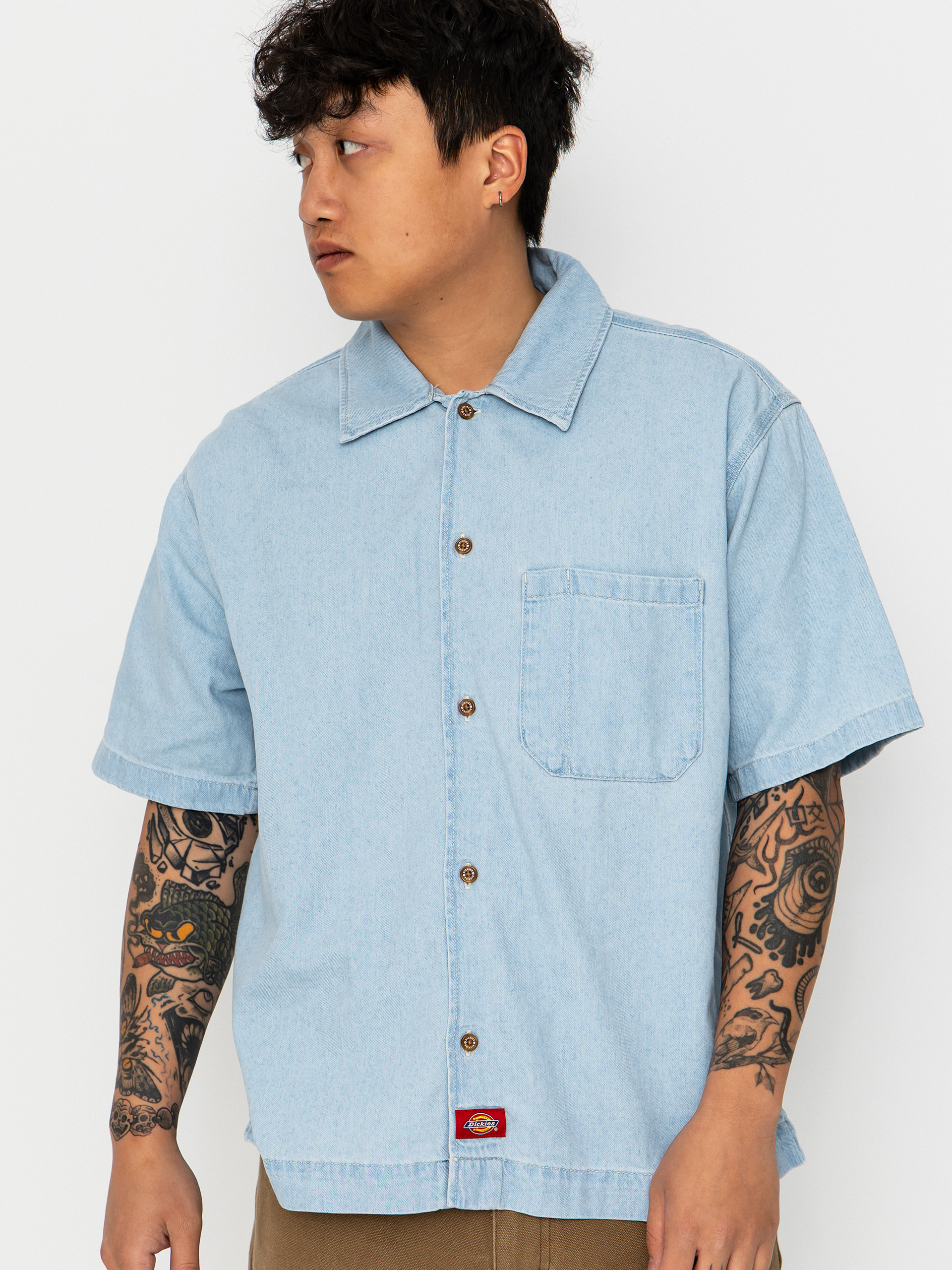 Košeľa Dickies Denim (fog blue)