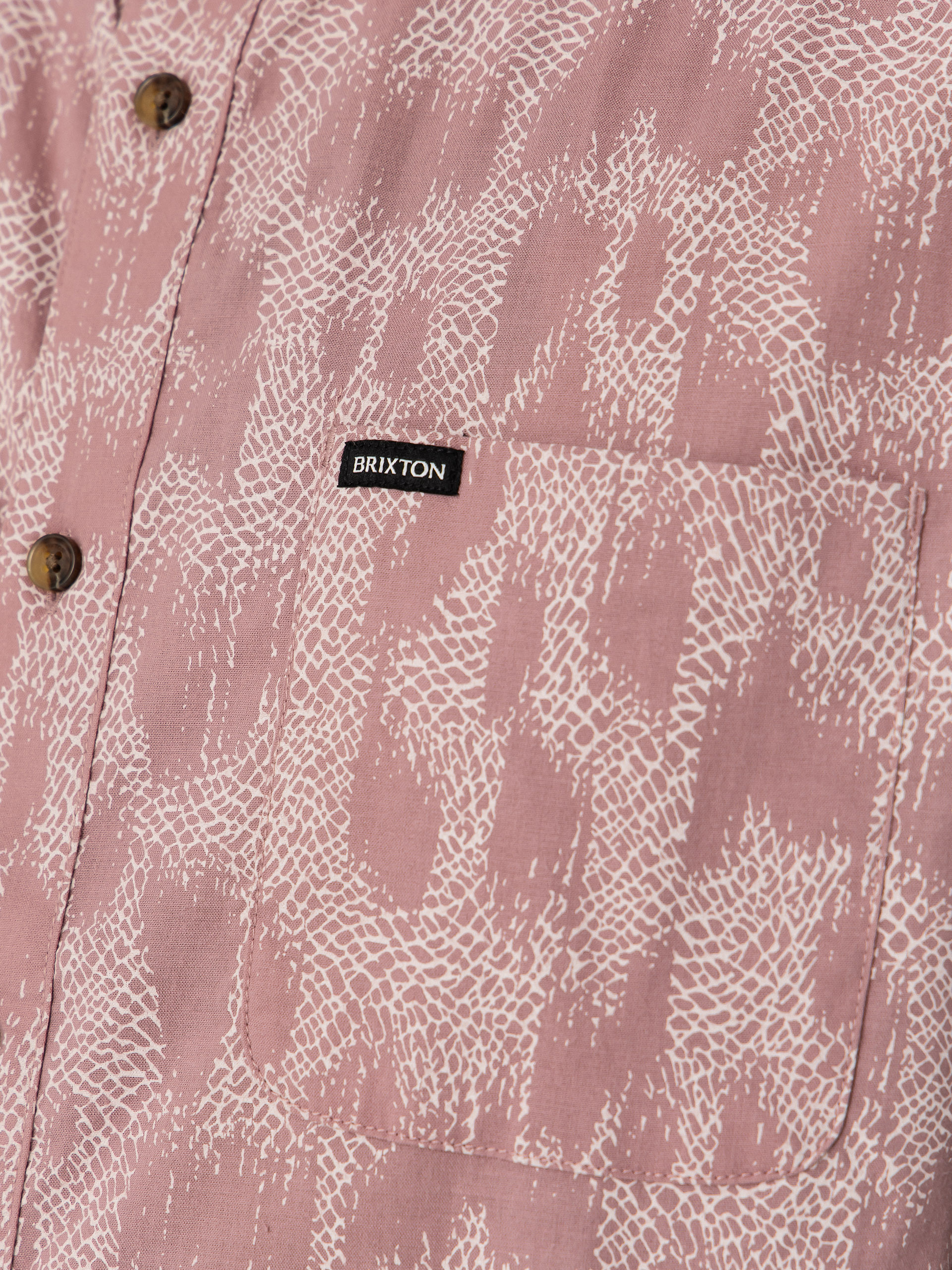 Košeľa Brixton Charter Print (dark pink/silver crackle paint)