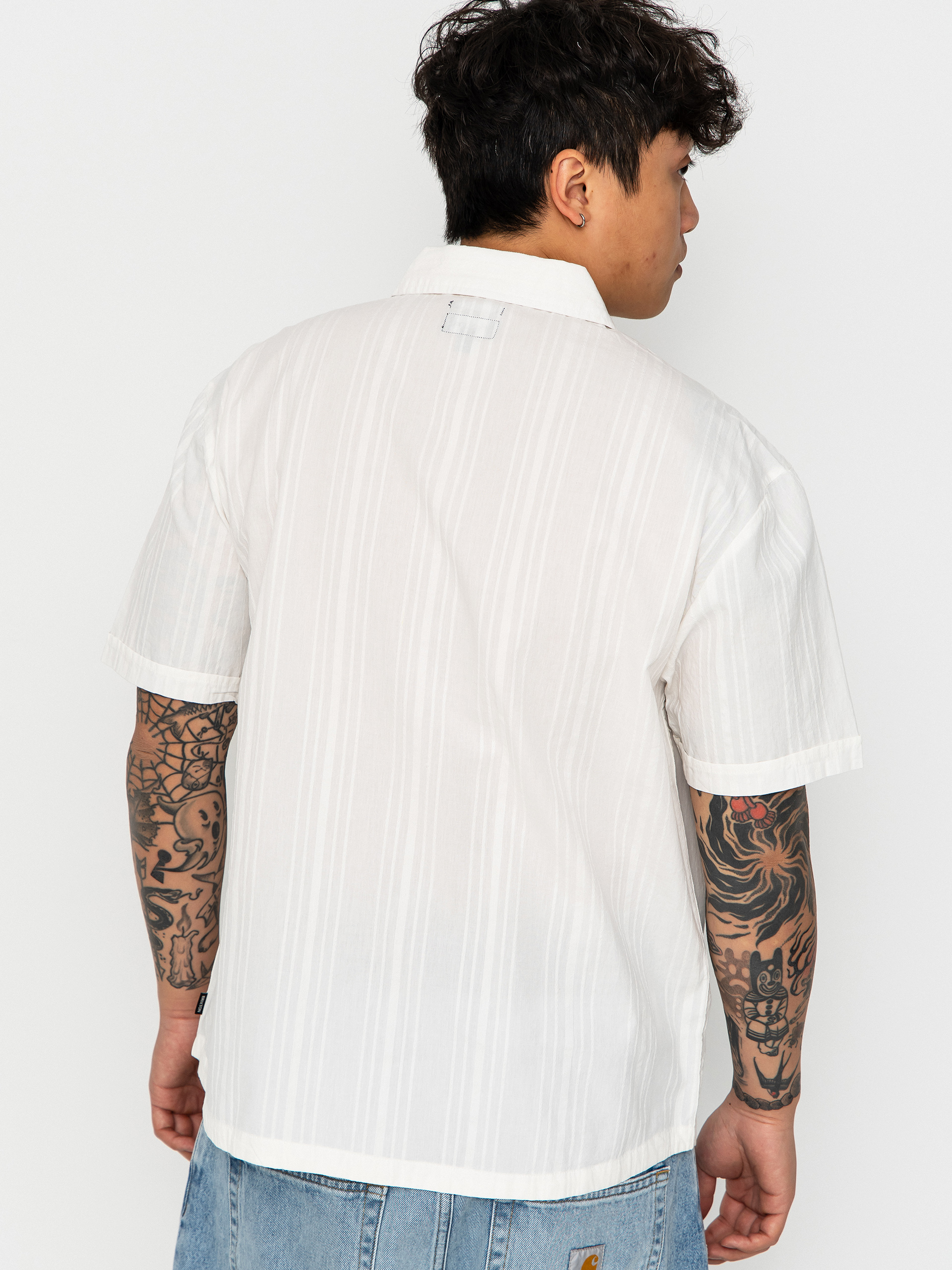 Košeľa Brixton The Vintage (off white jacquard stripe)