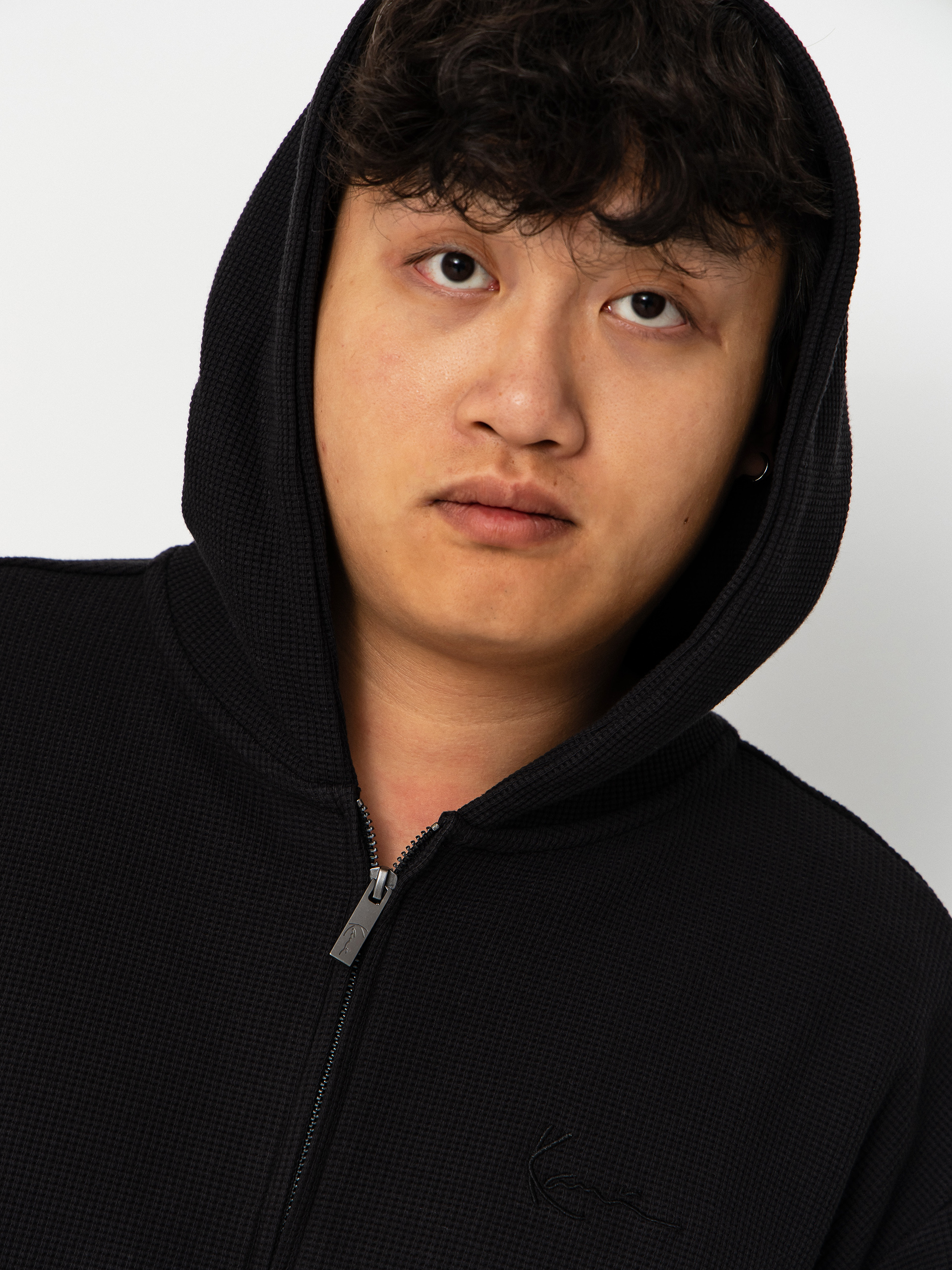 Mikina s kapucňou Karl Kani Signature Oversized ZHD (black)