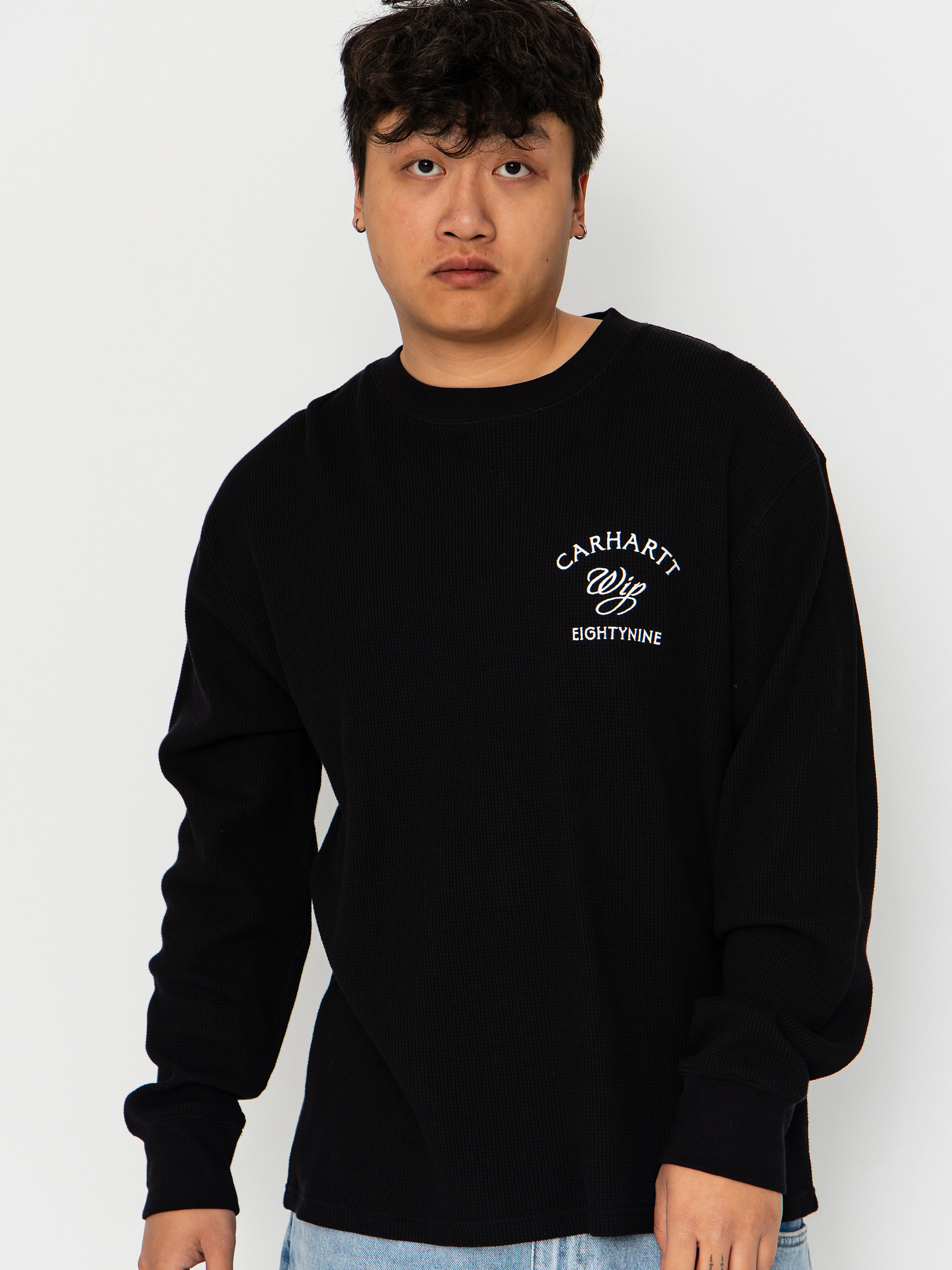 Triko Carhartt WIP Eightynine Waffle (black/white)