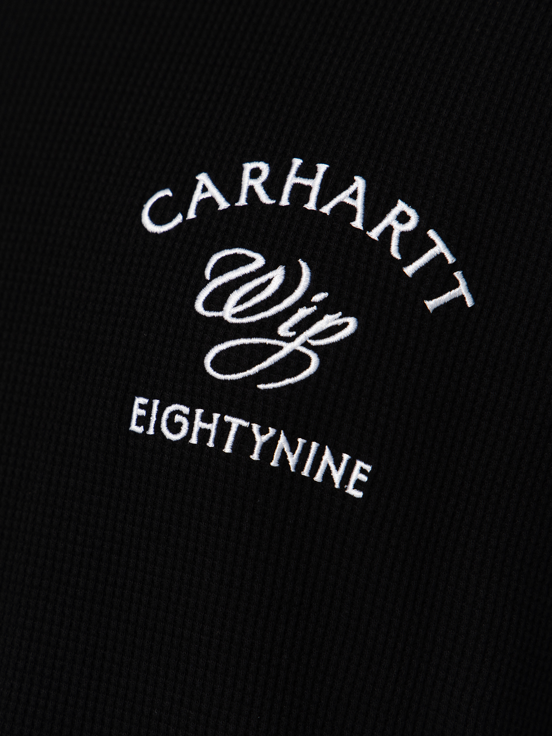 Triko Carhartt WIP Eightynine Waffle (black/white)