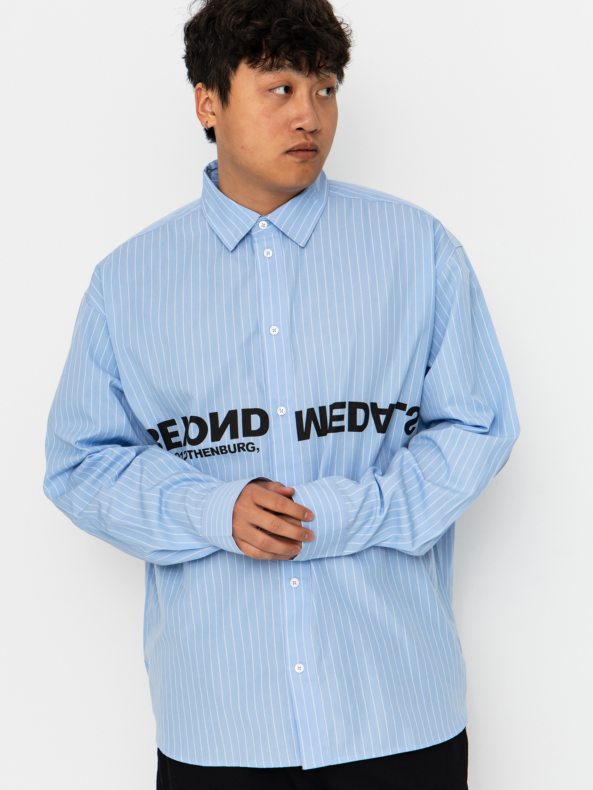Košeľa Beyond Medals Button Up (l.blue)