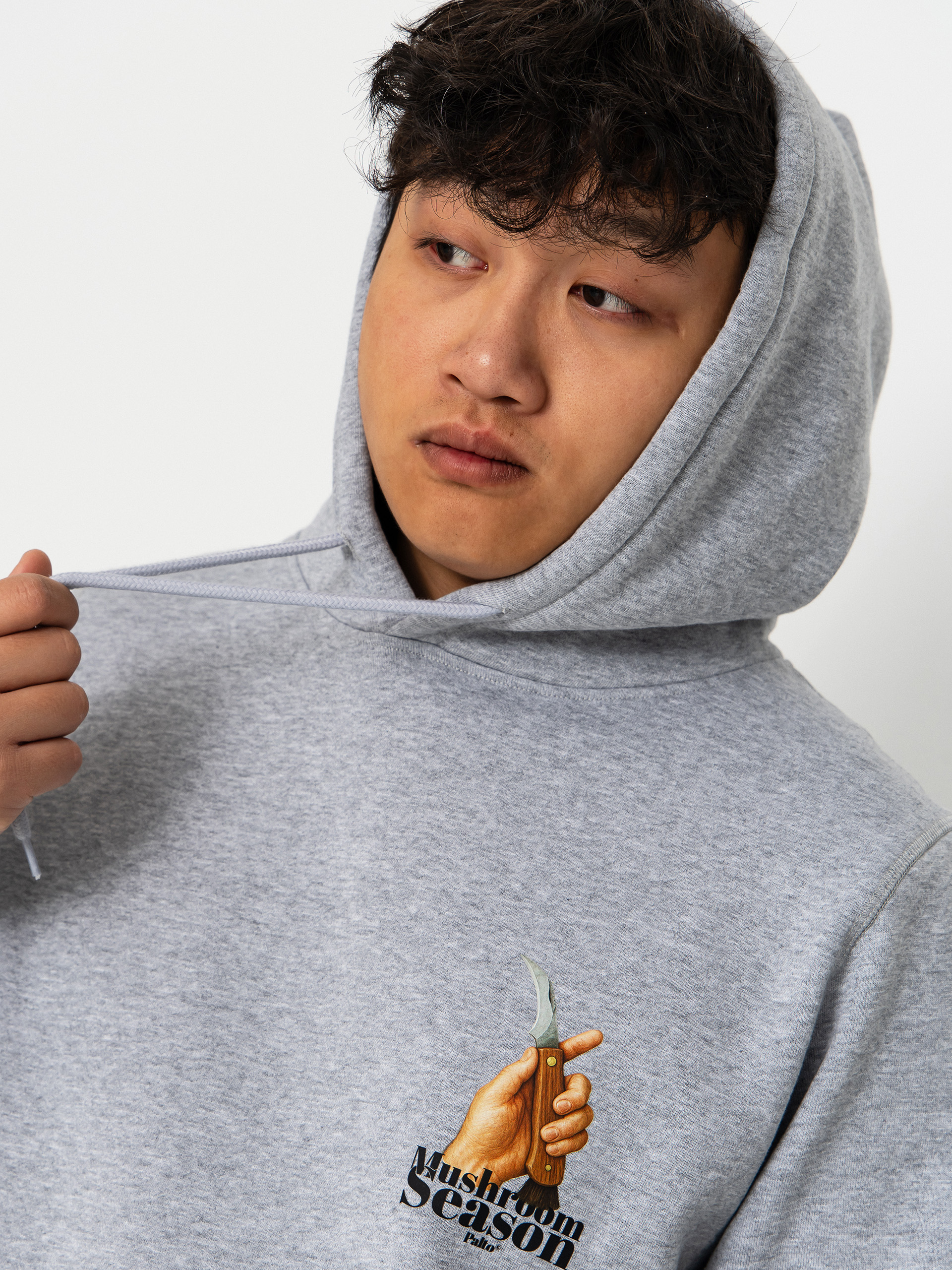 Mikina s kapucňou Palto Mushroom Hunter HD (grey)